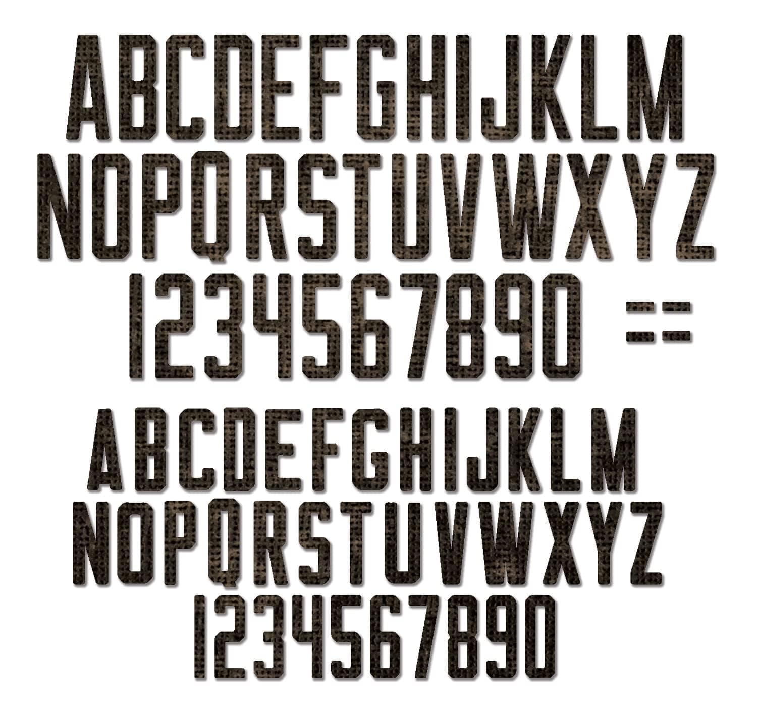 Sizzx Thinlits Die Set 73PK Alphanumeric Theory by Tim Holtz | 665924 | Chapter 3 2022