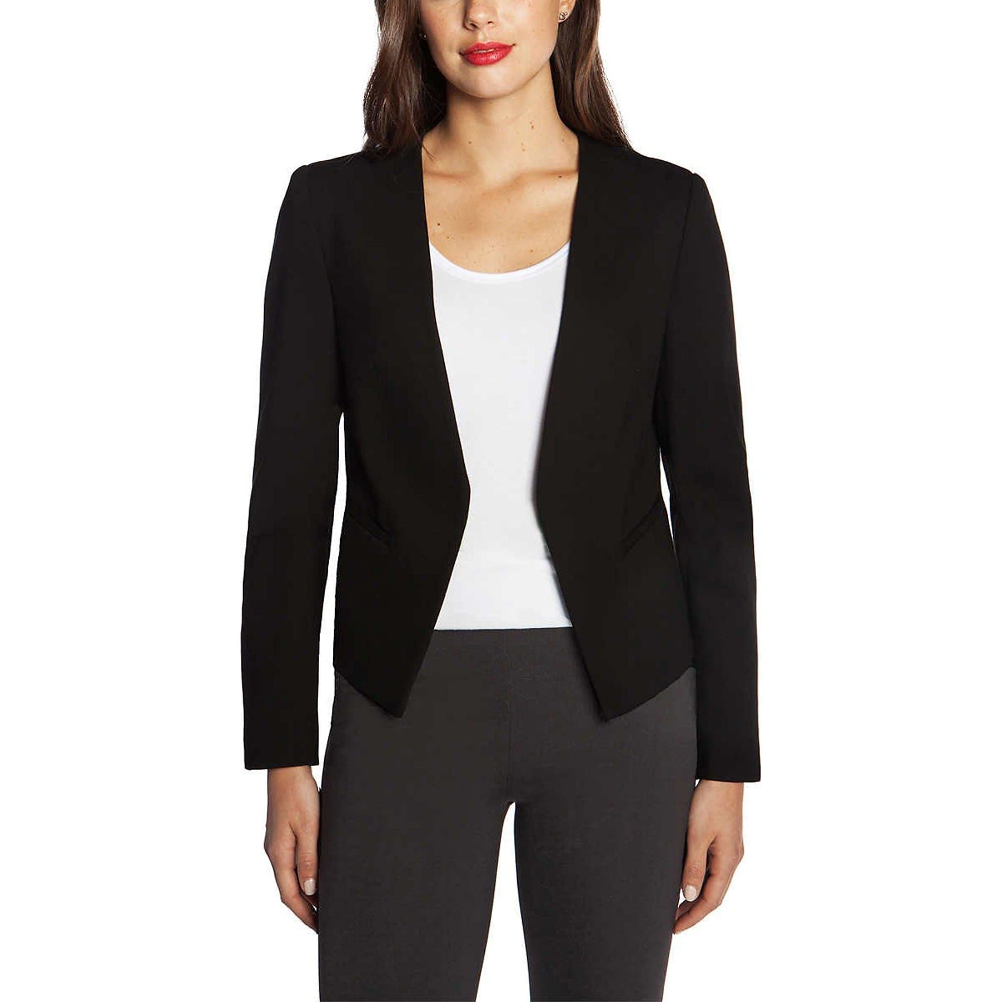 Mario Serrani Ladies' Blazer with Stretch (Black, Medium)