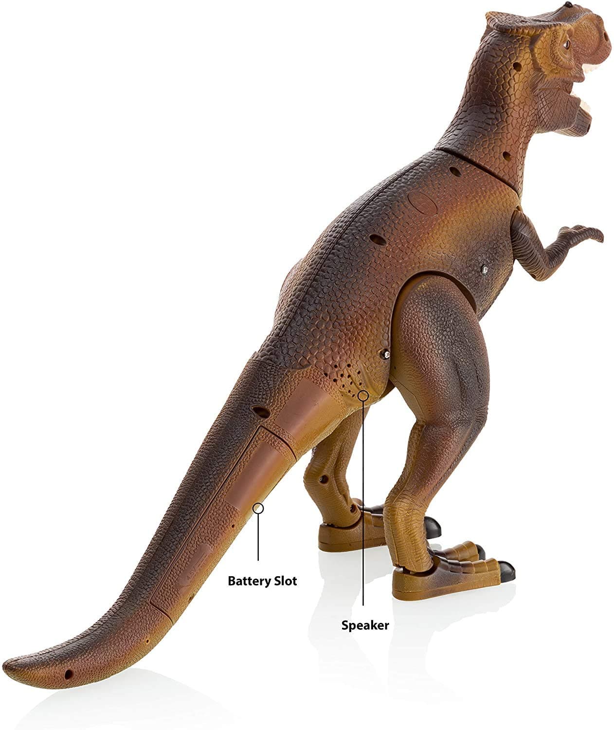 Advanced Play Dinosaur Trex Toy Realistic Walking Tyrannosaurus Rex Multifunction RC Trex Toy Figure with Roaring Spraying Function Good Dinosaur Toys for Boys Girls Ages 3 Plus