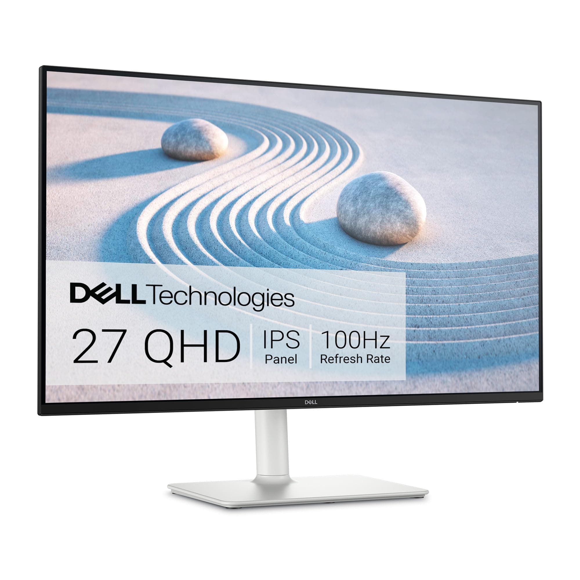 Dell S2725DS 27 Inch QHD (2560x1440) Monitor, 100Hz, IPS, 4ms, 99% sRGB, Height Adjust, Built-in Speakers, DisplayPort, 2x HDMI, 3 Year Warranty, White