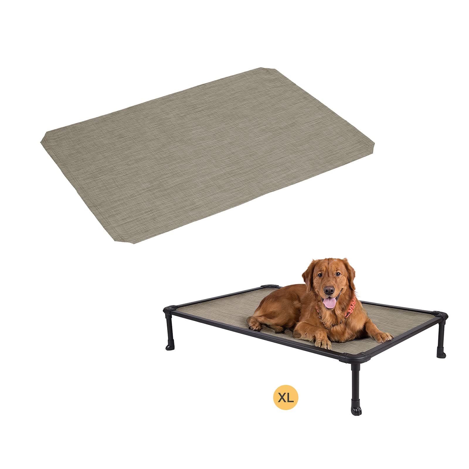 Veehoo Dog Bed Cover for CWC2002, CWC2003, CWC2203A, CWC2203B, Size XL, Beige Coffee