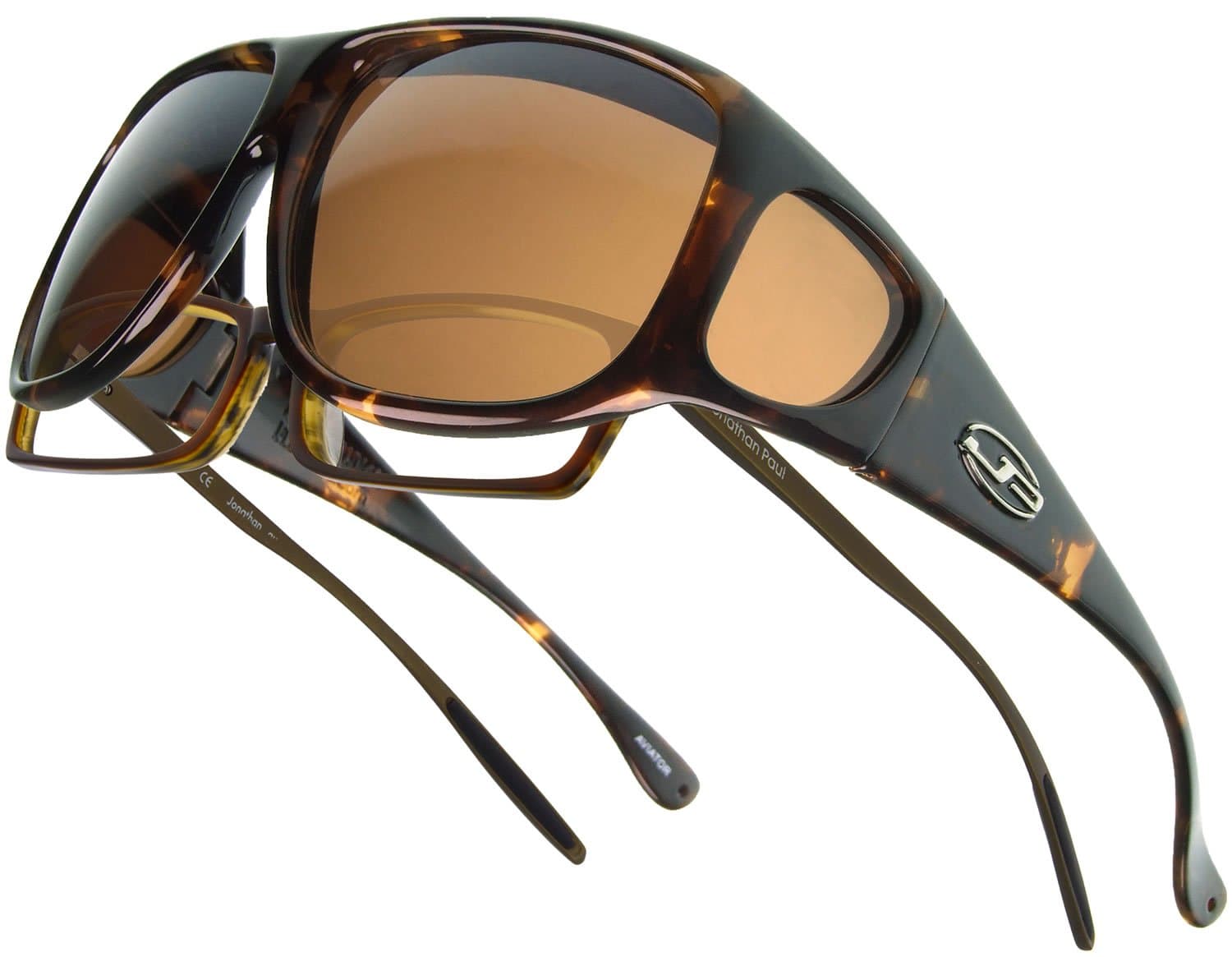 Aviator JP Fitovers - Tortoiseshell - Amber Lens (AV002A)