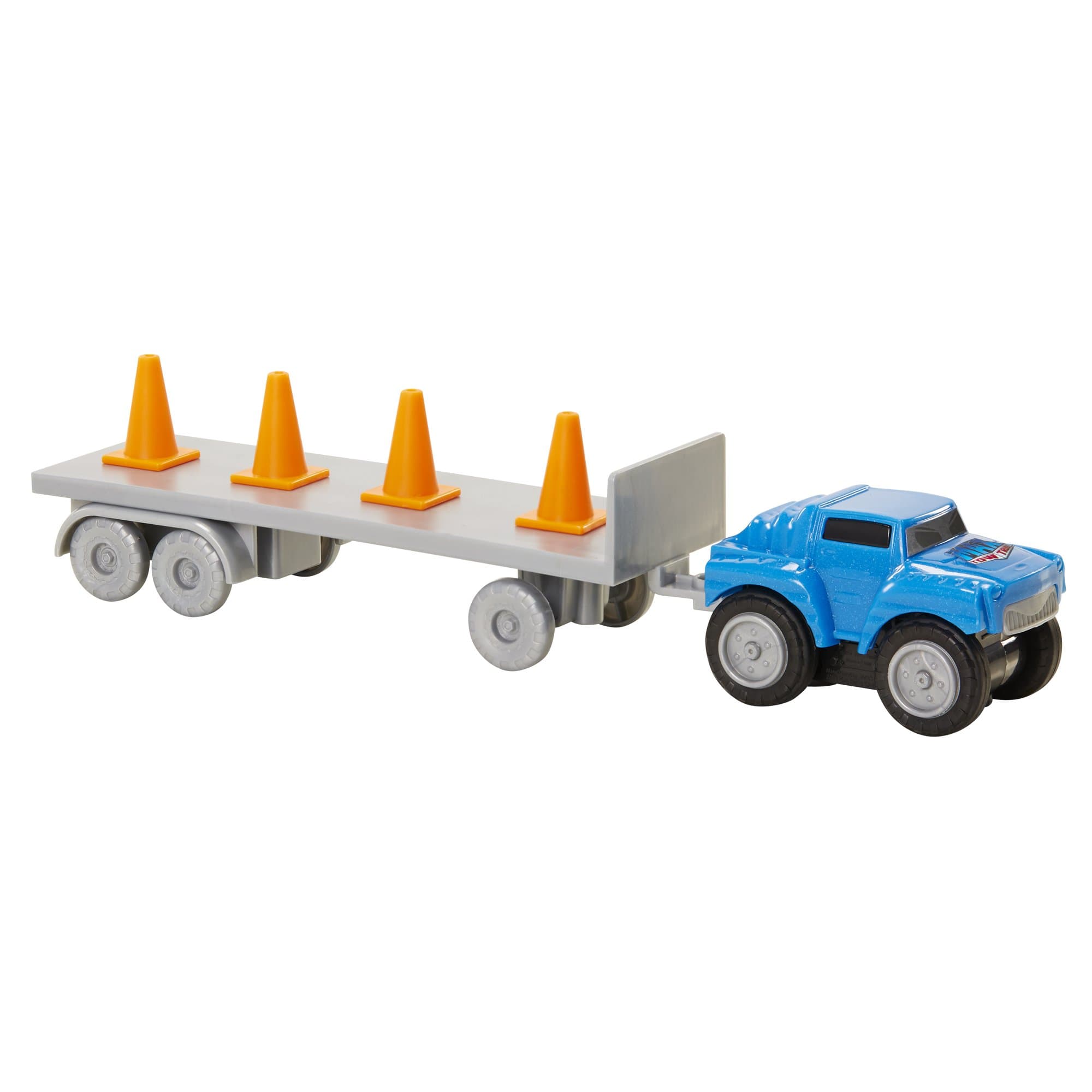 87231 Mini Haulers Blue Jeep with Cones Vehicle