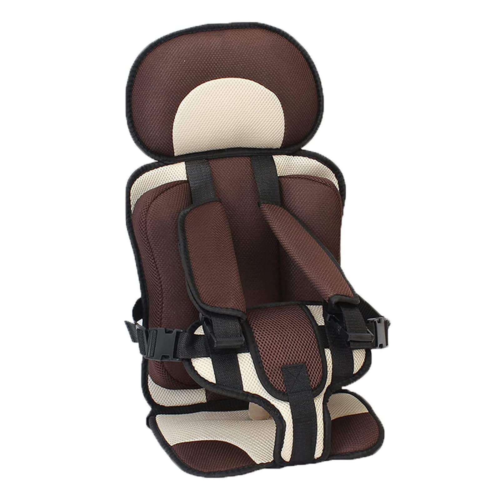 2023 Newest Auto Child Safety Seat Simple Car Portable Seat Belt, 0 – 12 Years Old Car Seatbelt Protector (Small(0-4 Years), Coffee)