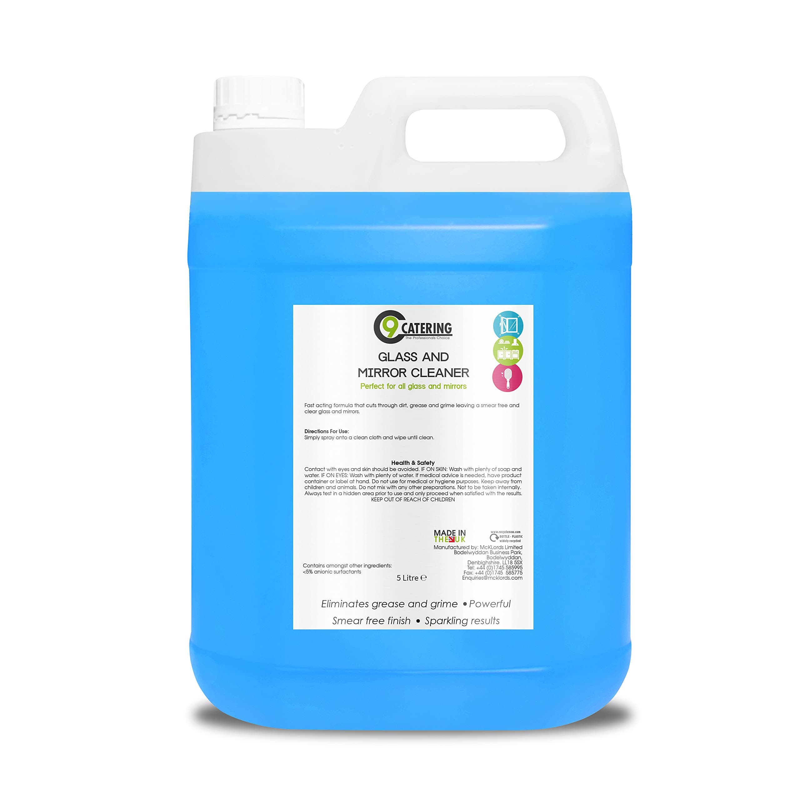 Window Glass and Mirror Cleaner - 5 Litre