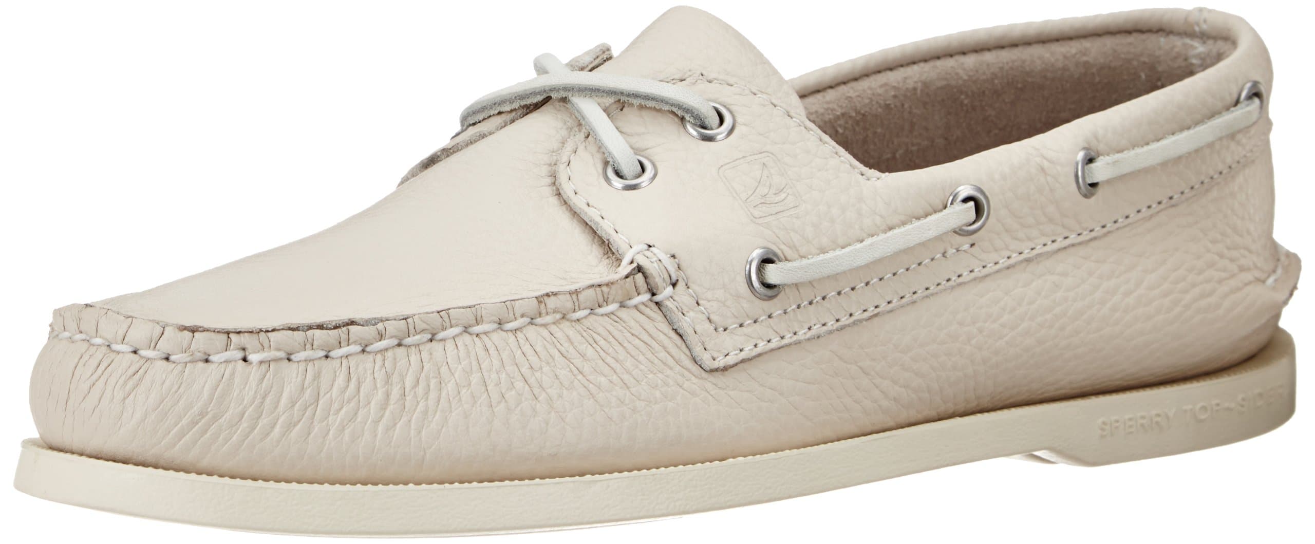 Sperry Men's Authentic Original 2-Eye Boat Shoe, White, 9.5 M US