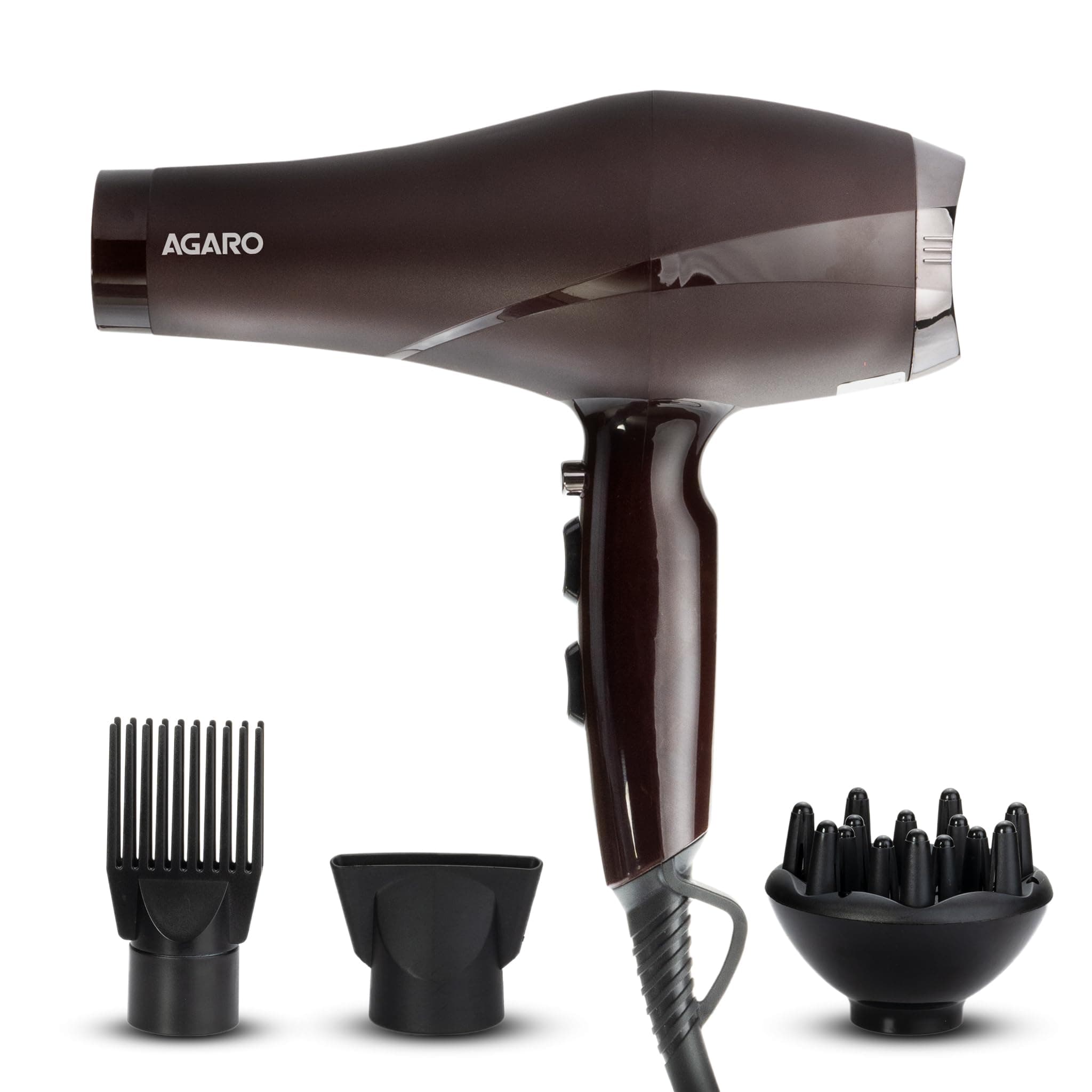HD-1120 2000W AC Professional Hair Dryer with Comb, Concentrator & Diffuser Nozzles, Hot & Cold Air, 2 Speed & 3 Temperature Settings with Cool Shot, Hair Dryer & Blower for Men & Women