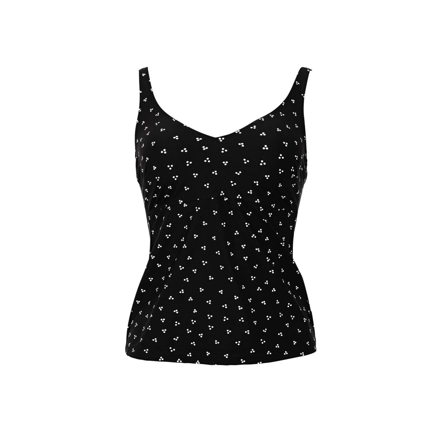 Rosa Faia Womens Noemi Underwire Tankini Top, 12G, Black