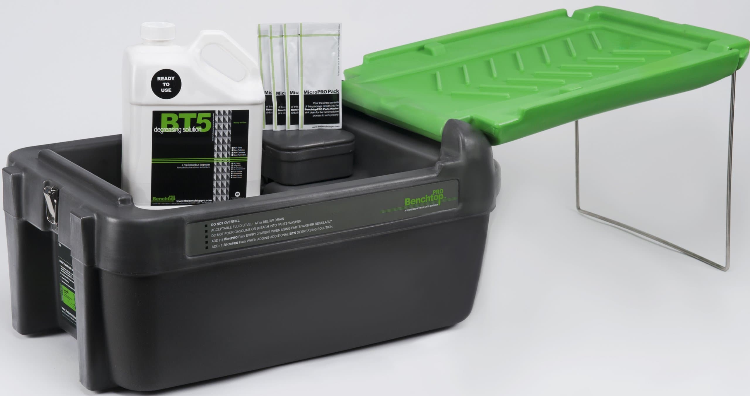 Parts Washer with Self Cleaning Degreaser - 3 Gallon and MicroPRO Packs