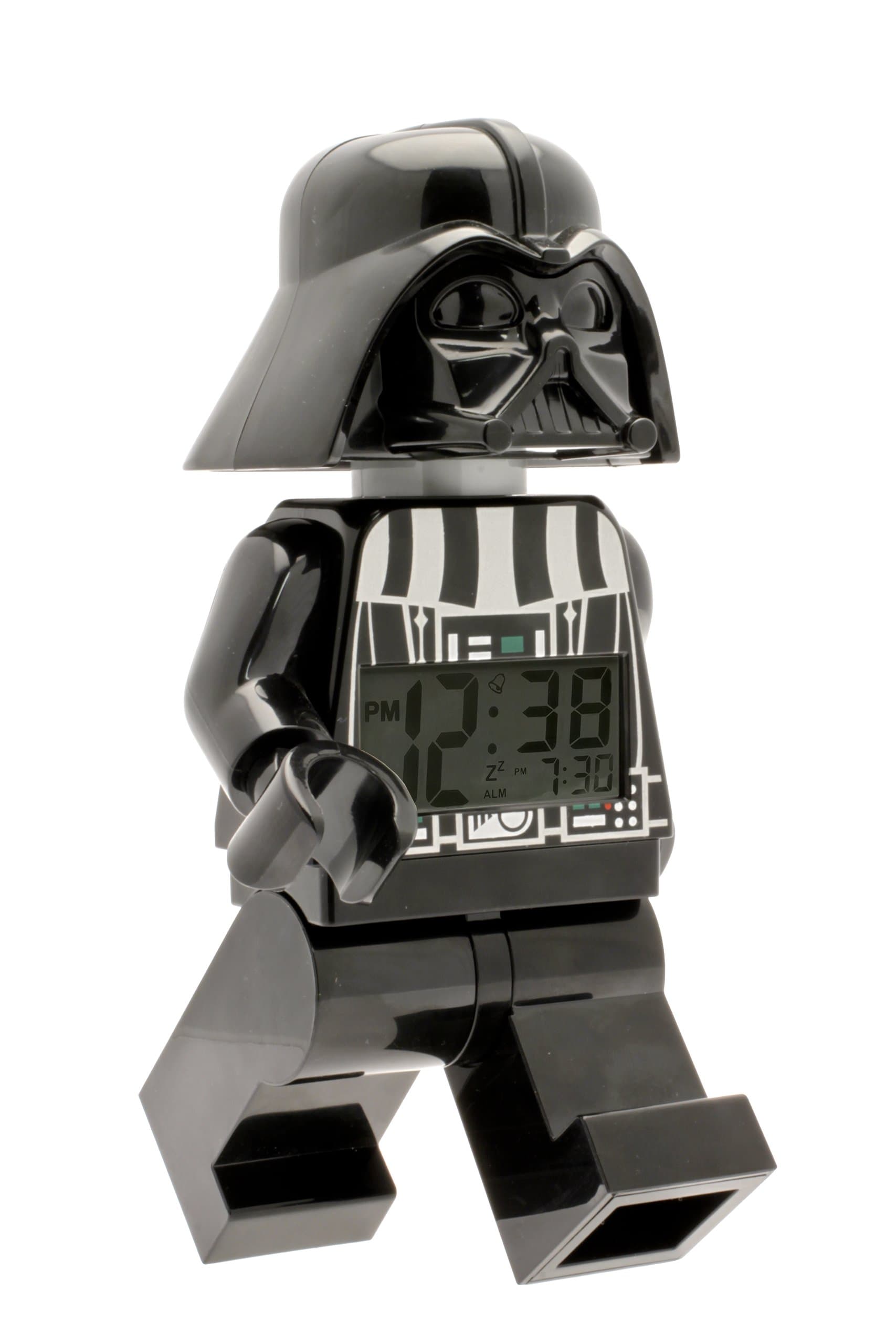 LEGOWatchesandClocks Lego Star Wars 9002113 Darth Vader Kids Minifigure Light Up Alarm Clock, Black