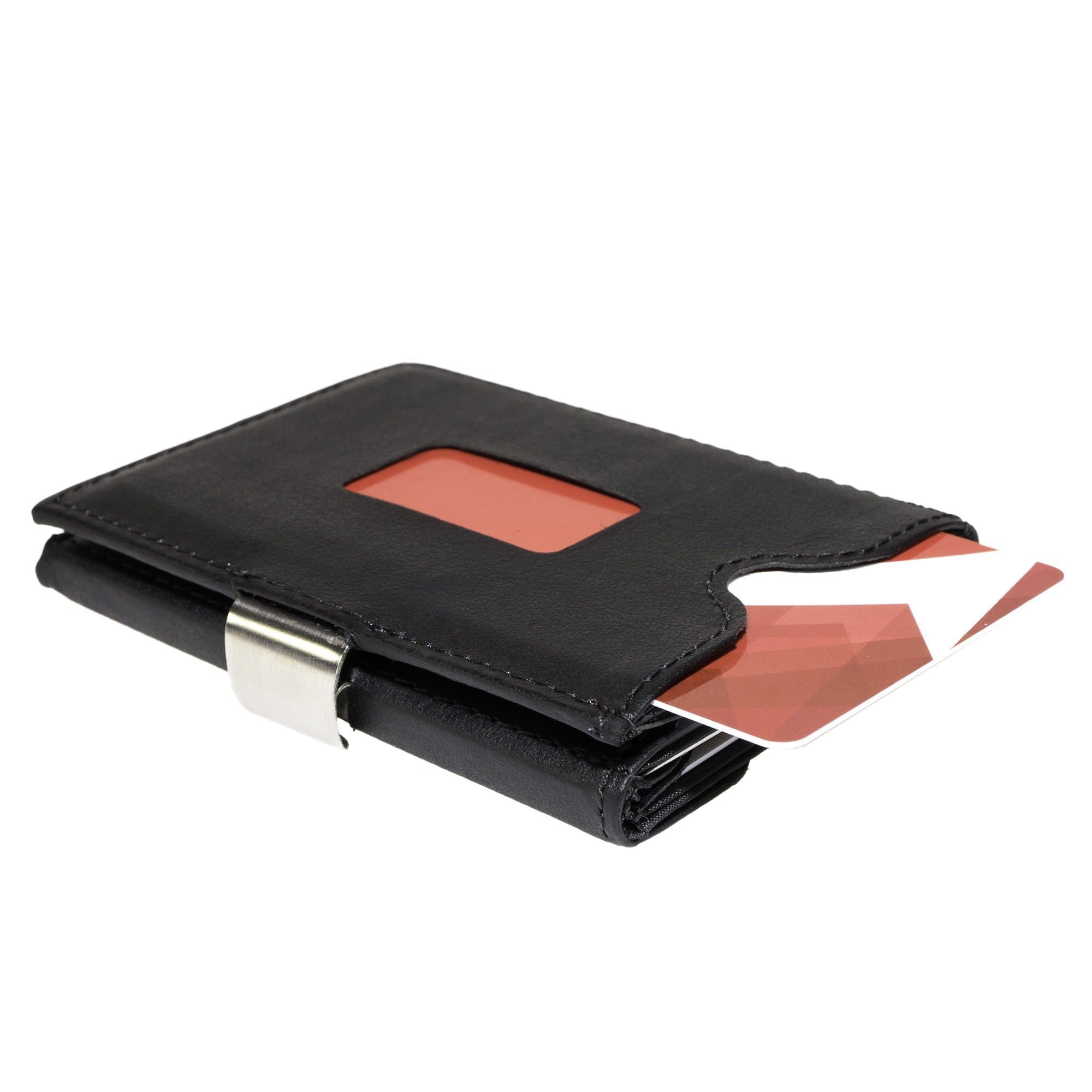 Sponsored Ad - The Ultimate Front Pocket Compact Minimalist Wallet - Black Leather - Card Holder, One-Size