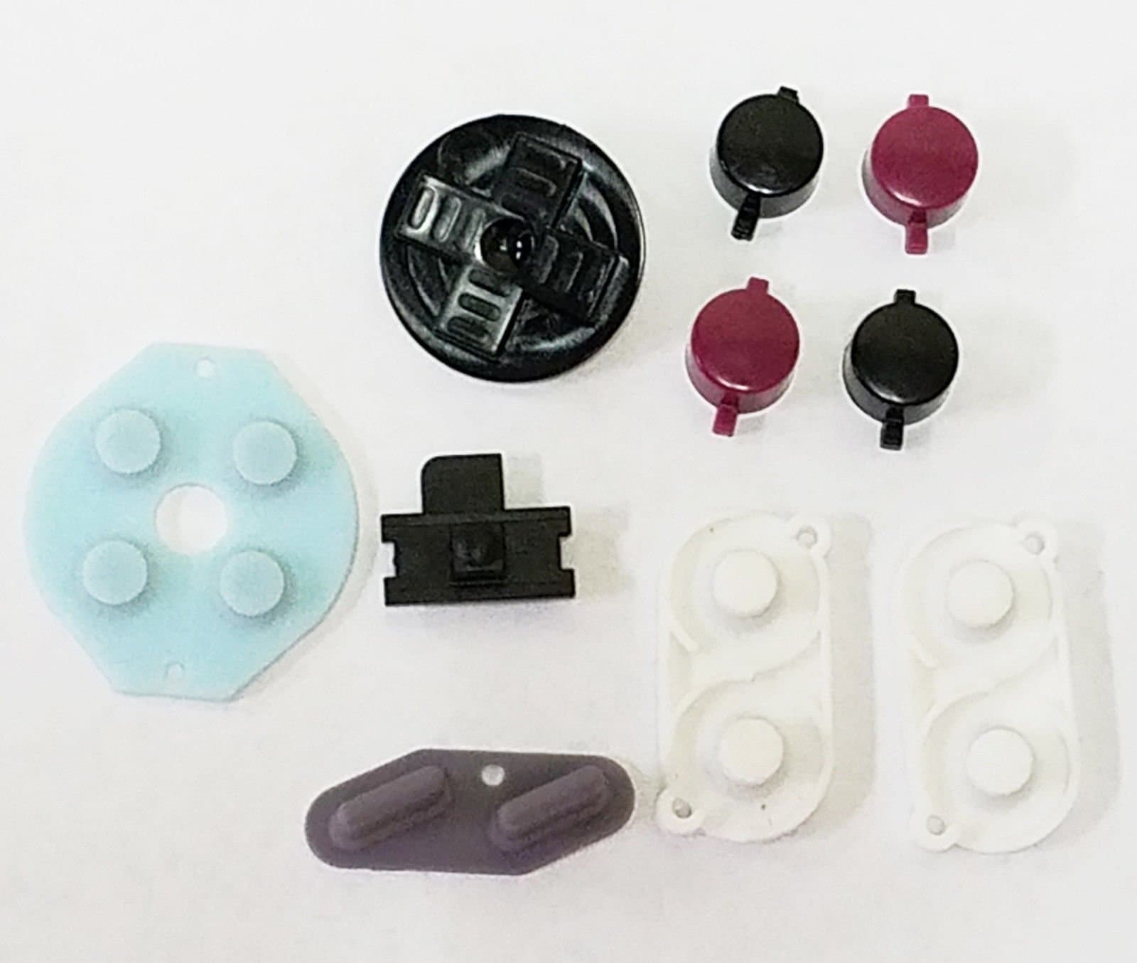 Gameboy Zero Conductive Rubber Button Pads & 4 Buttons Nintendo Game Boy DMG-01 by ATomic Market