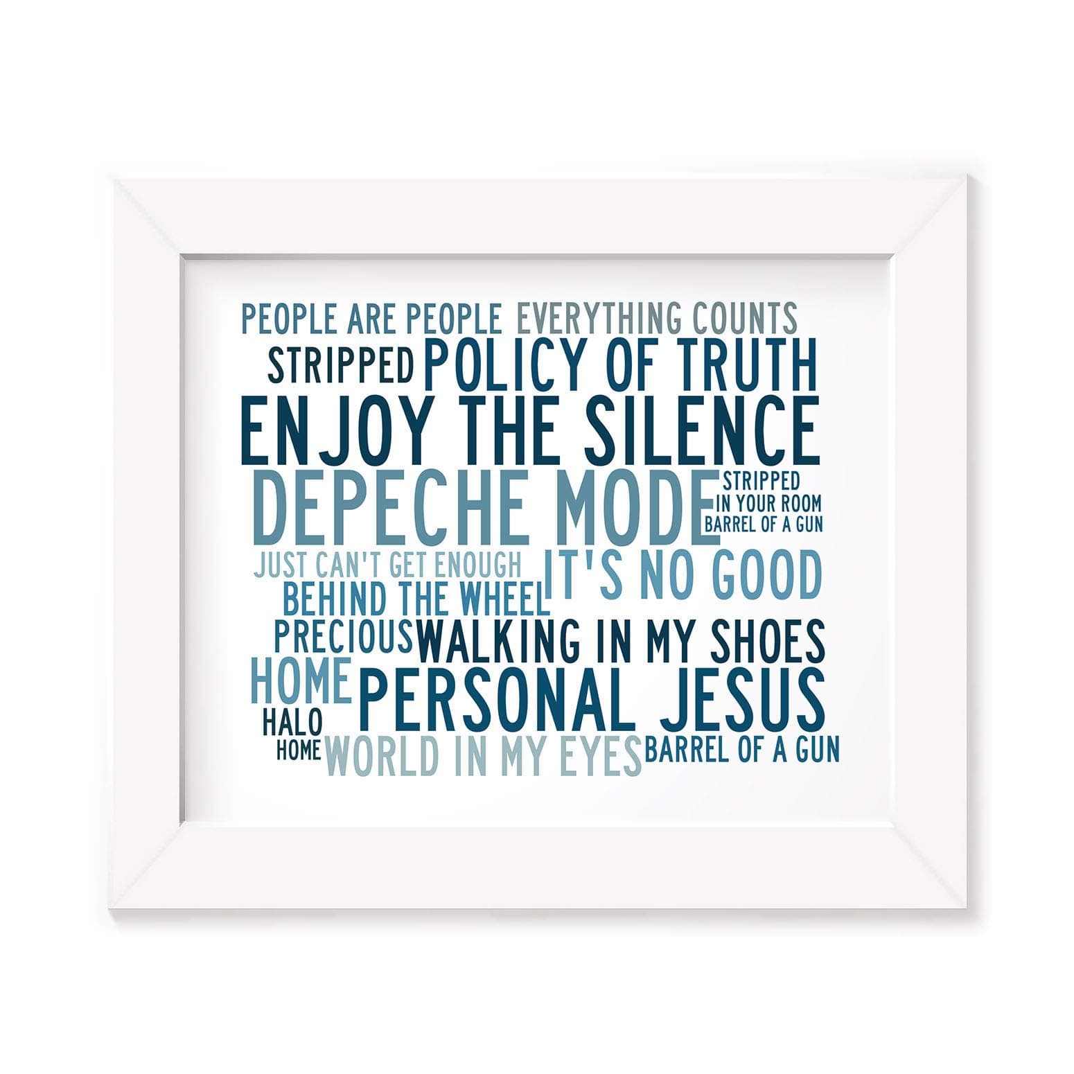 Depeche Mode Poster Framed Gifts A4 Print Greatest Hits Violator Singles Box Set Cd Photo A3 Song Lyrics Art