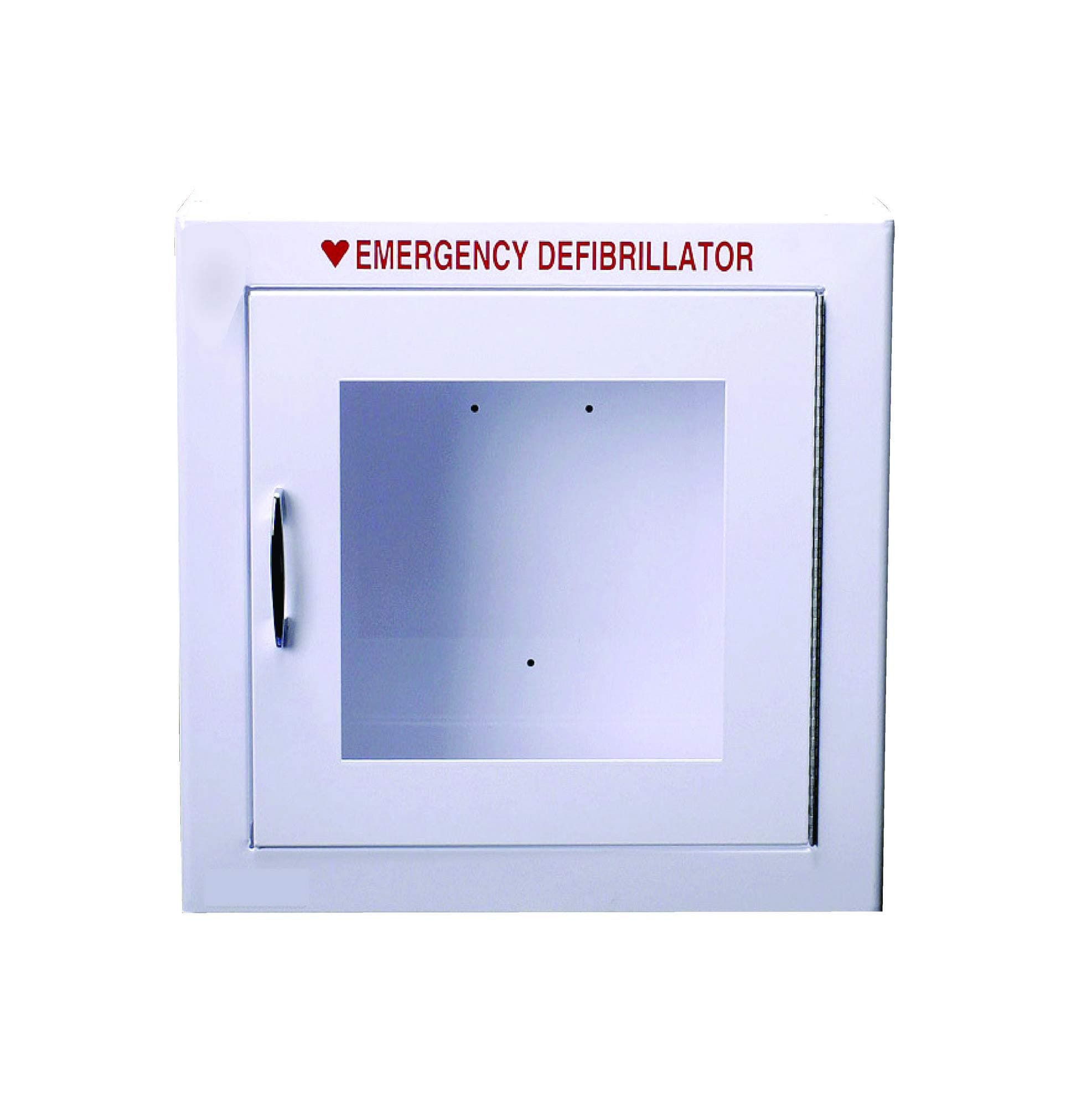 Cardiac Life Large AED Cabinet with AED Signs