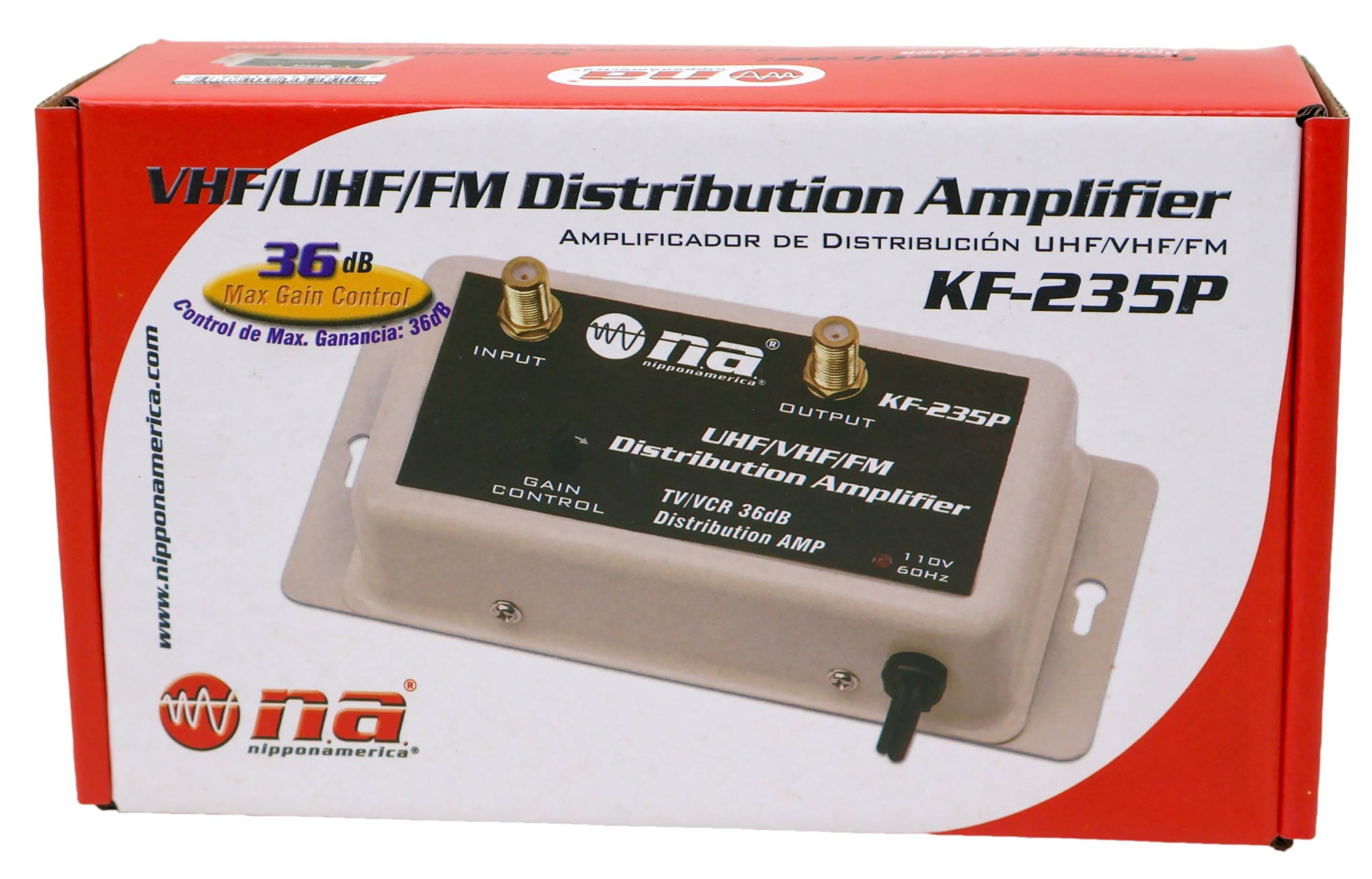 36 DB Cable Antenna Color TV Booster Signal Amplifier VHF UHF FM HDTV