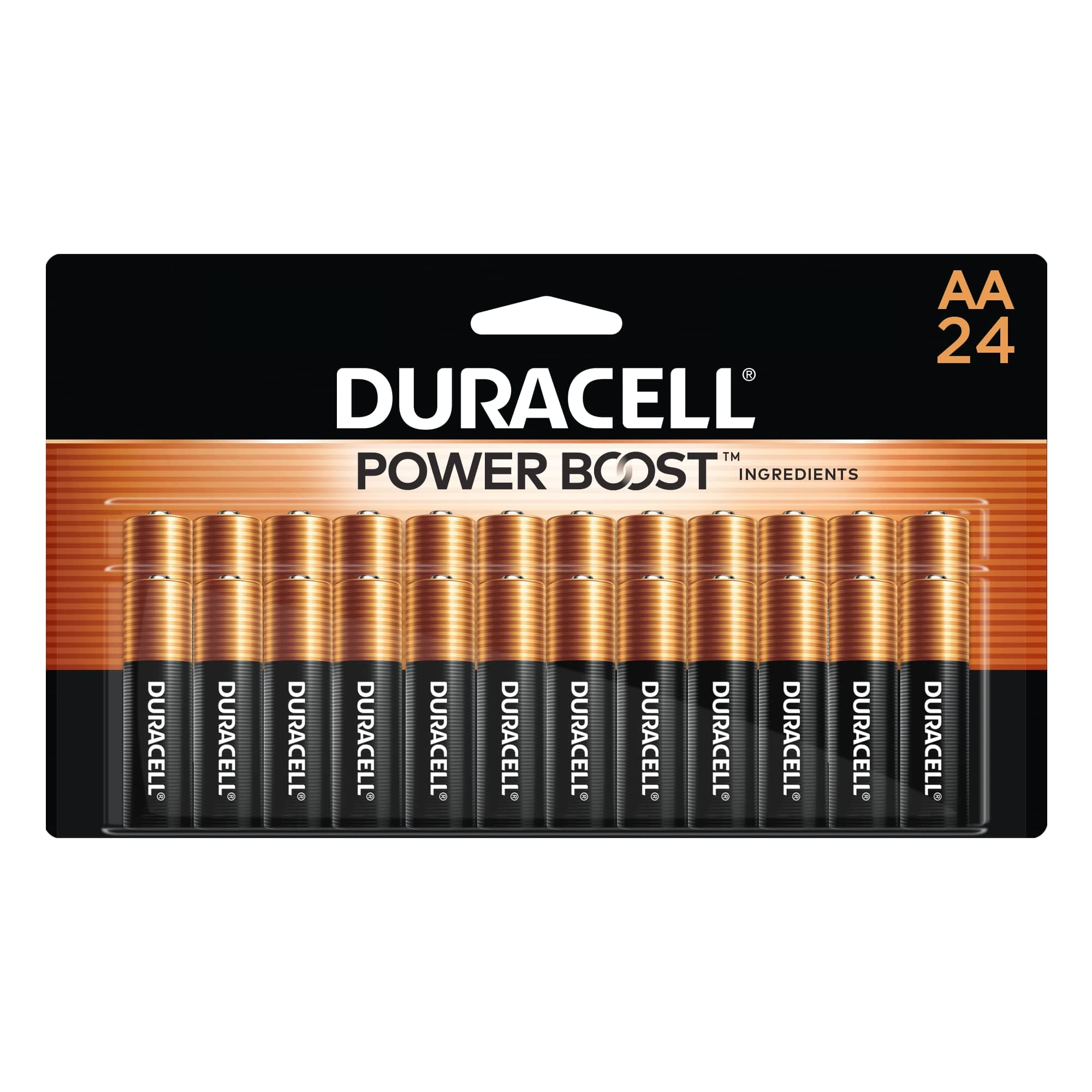 Duracell - CopperTop AA Alkaline Batteries - long lasting, all-purpose Double A battery for household and business - 24 count