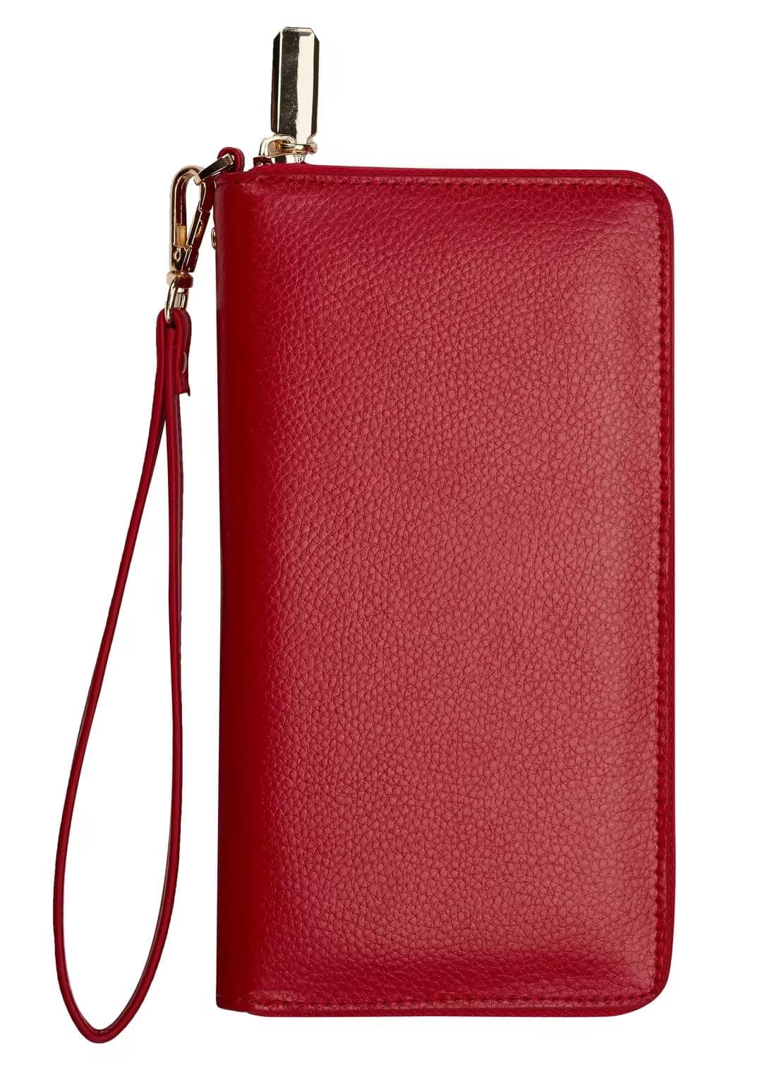 Chelmon Womens Wallet Geunine Leather RFID Blocking Purse Credit Card Clutch