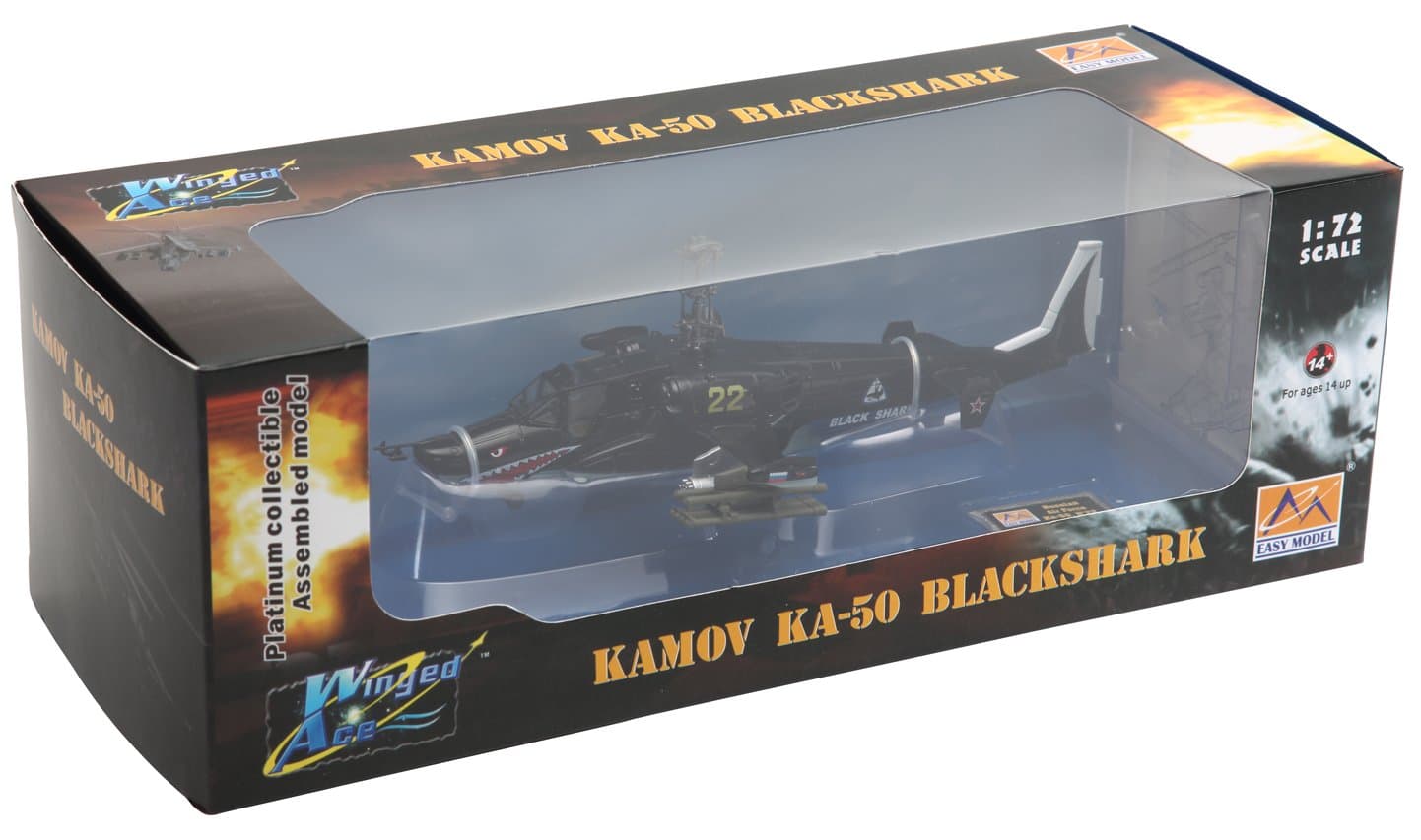1:72 Scale Kamov Ka-50 Blackshark Russian Air Force No. 022" Model Kit