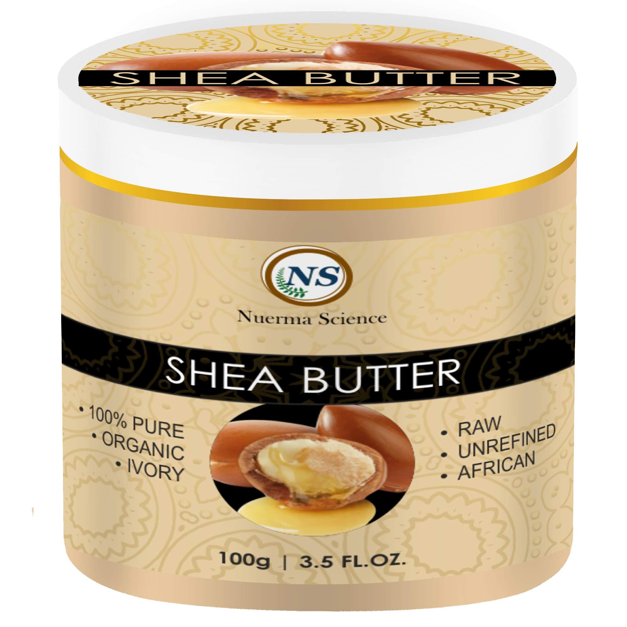 Nuerma ScienceAfrican 100% Pure Organic Shea Butter- 100 gm