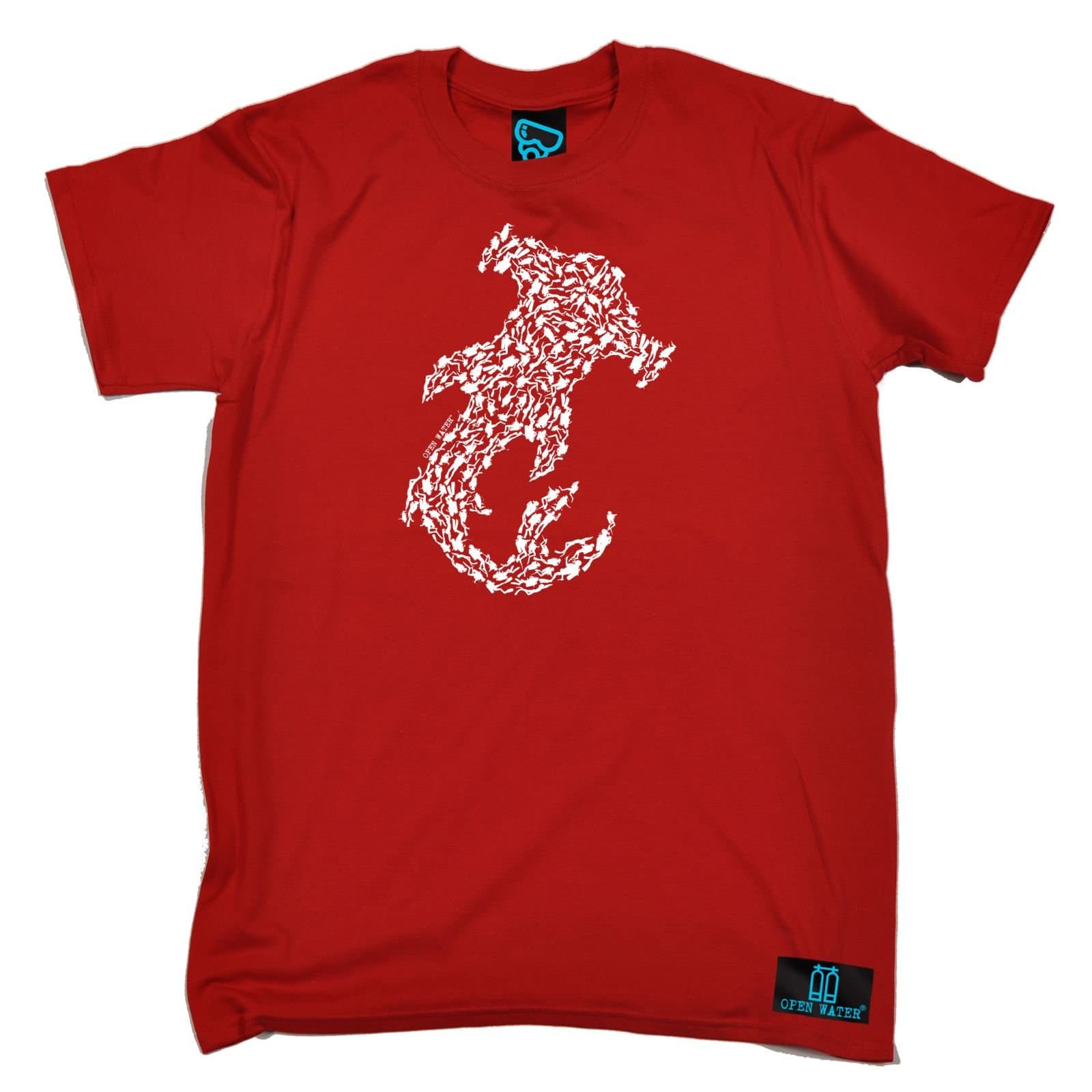 Open Water Premium Scuba Diving Fashion - Men's Hammerhead Shark Divers T-Shirt Novelty Funny Clothing