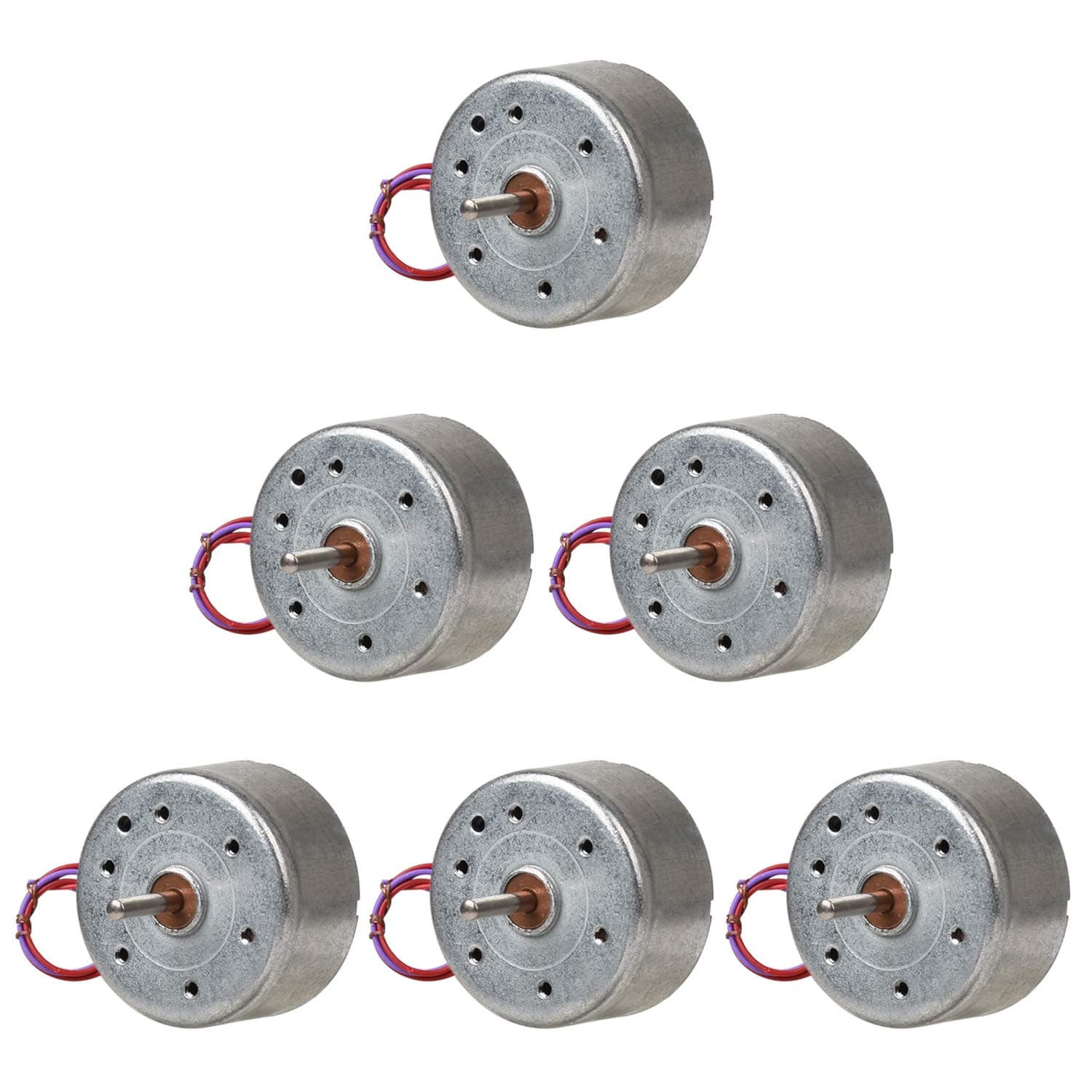 6 Pack DC 3V 1730RPM Mini Electric Motor for DIY Toys Wind Turbine Generator