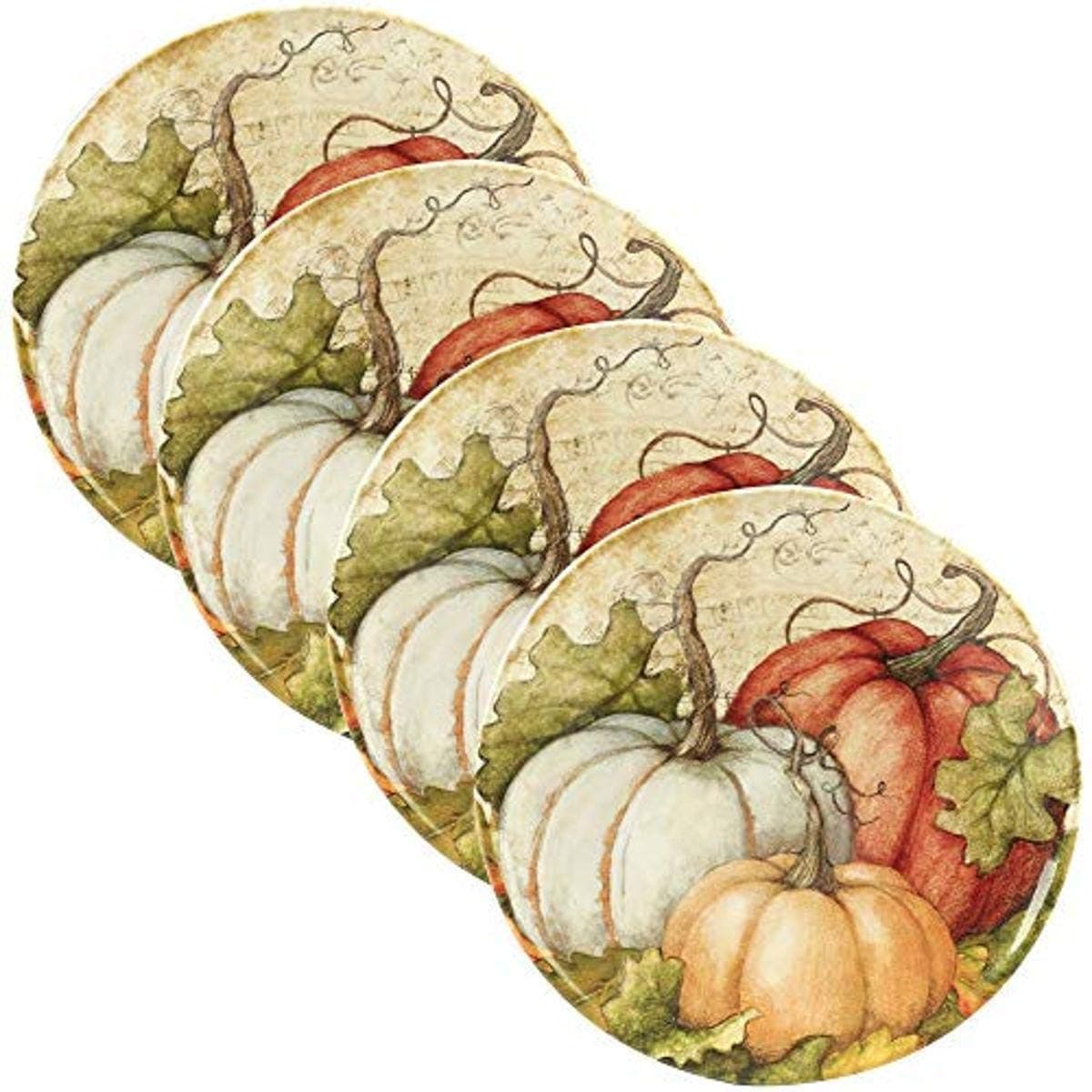Certified International Autumn Fields 11" Dinner Plate, Set of 4, One Size, Mulicolored