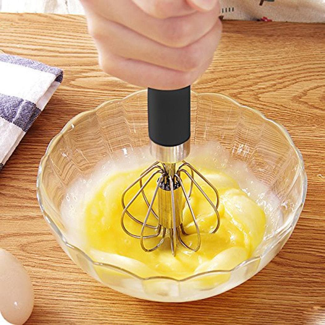 Egg Whisk, Stainless Steel Whisk Egg-beater, Ultra Durable Kitchen Utensil for Blending, Whisking, Beating & Stirring by MERRY BIRD