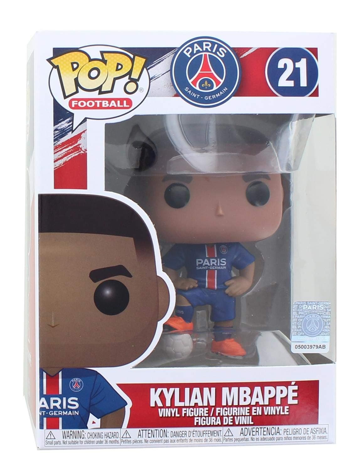 Funko 39828 POP. Vinyl: Football - Kylian Mbappé (PSG) Collectible Figure, Multicolour