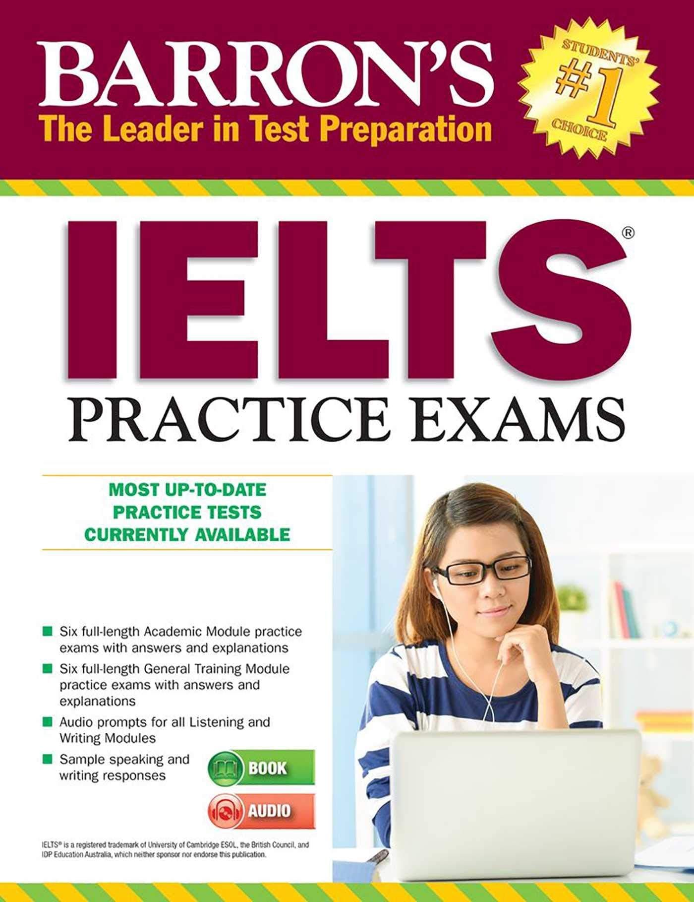 IELTS Practice Exams with MP3 CD (Barron's Test Prep) Paperback – Facsimile, 1 Oct. 2016
