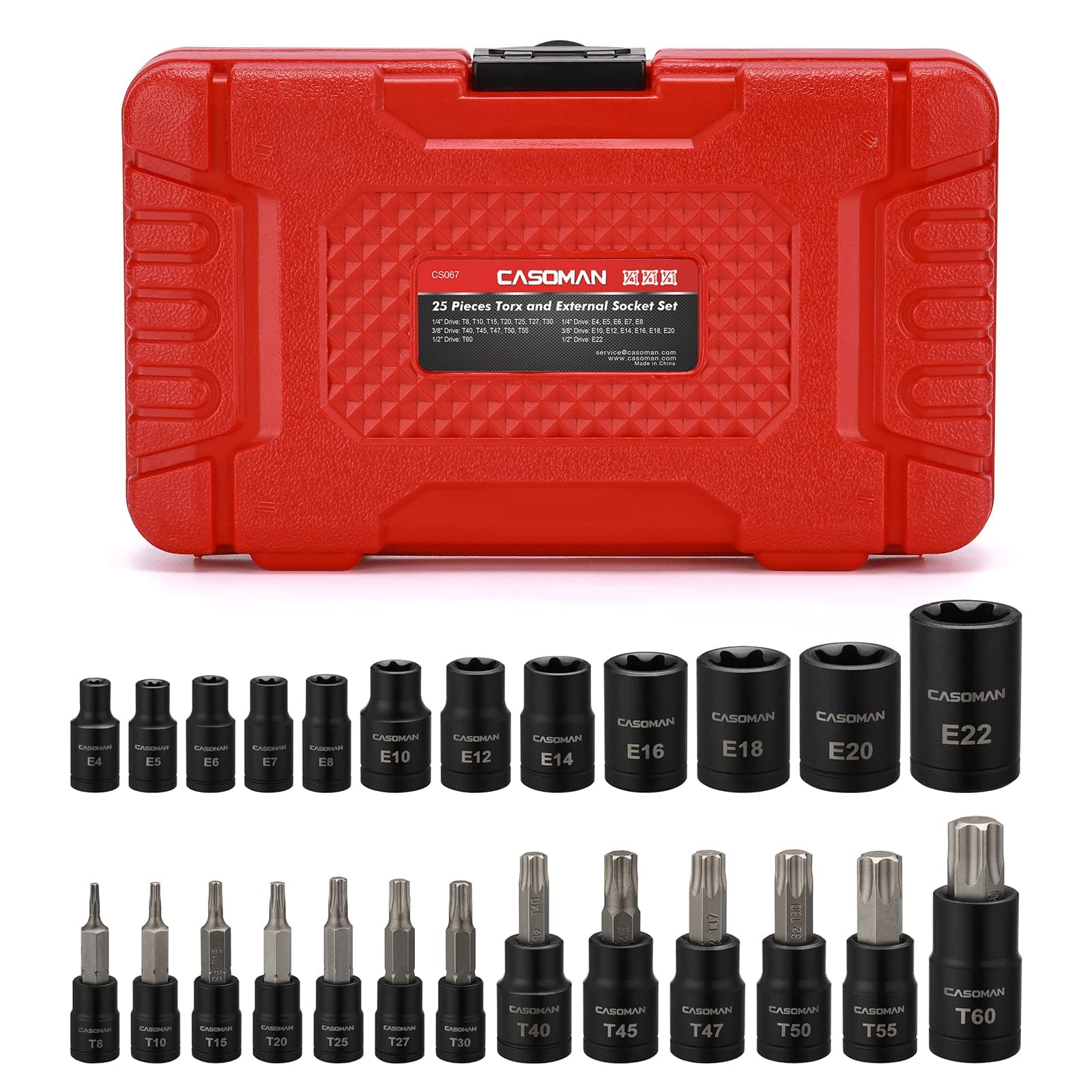 Torx Bit Socket and Female External Socket Set