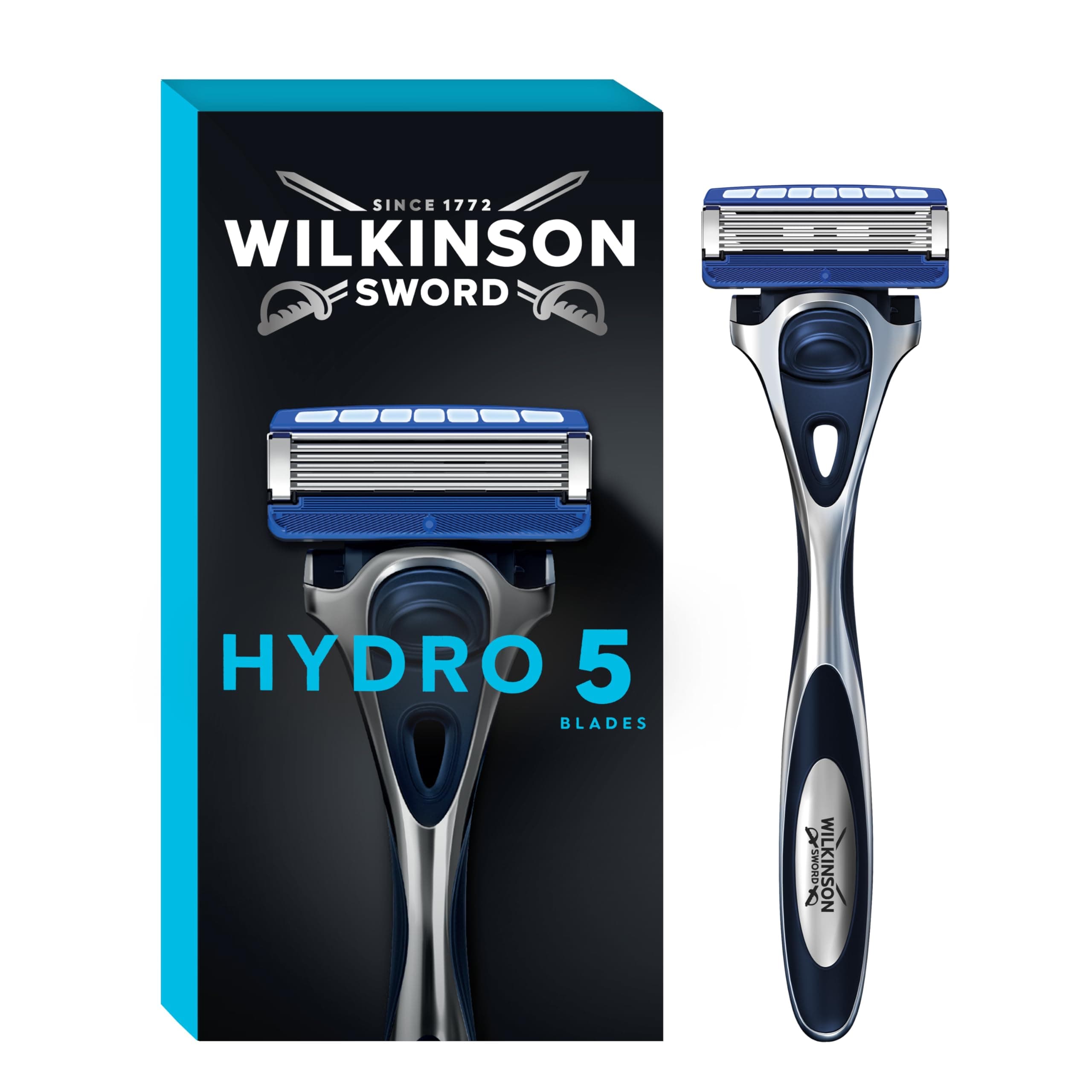 Hydro 5 Razor For Men - Carbon Coated Blades - Hydrating Gel & Precision Trimmer - Razor Handle + 1 Blade WINNER OF THE WHICH? BEST BUY AWARD
