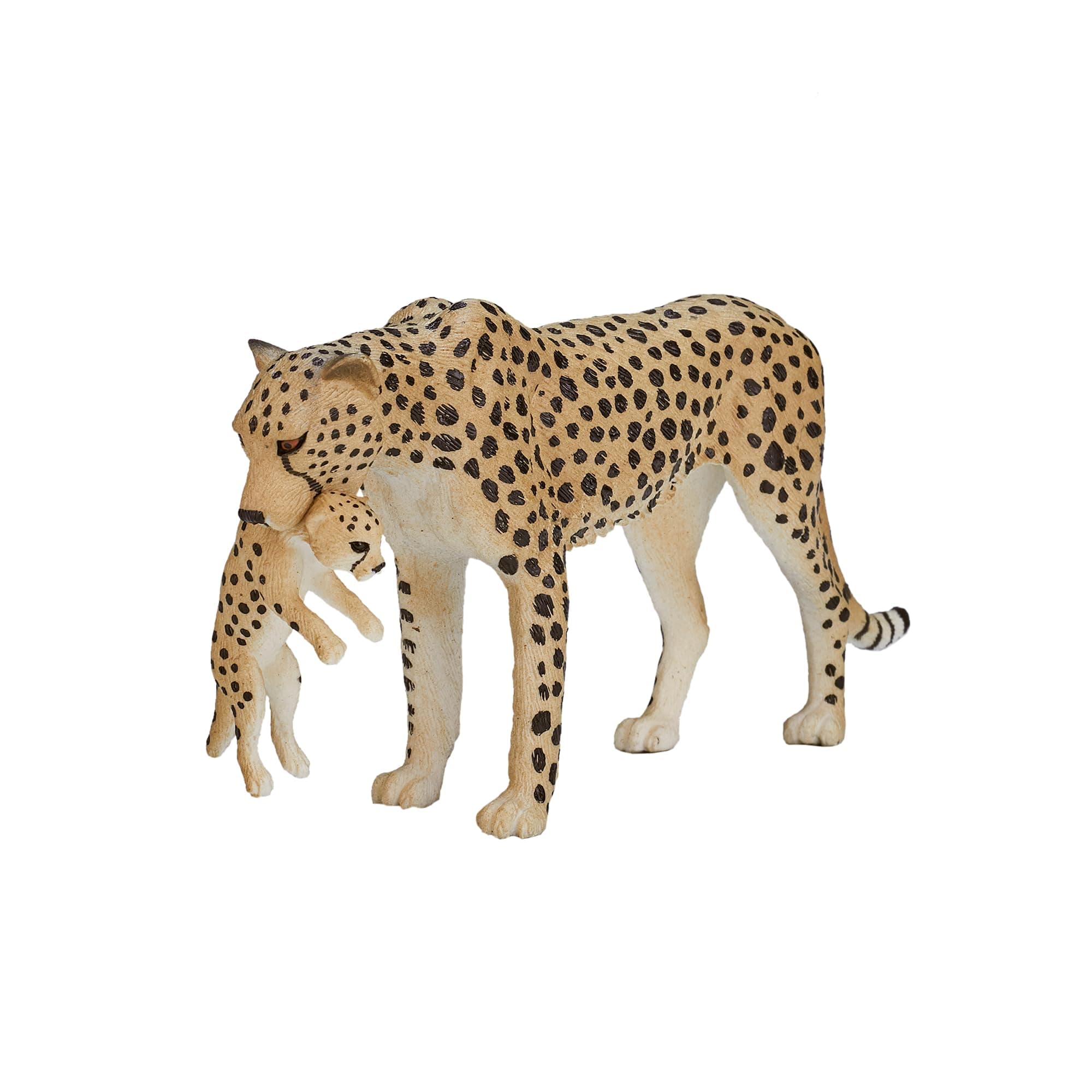 MOJO Cheetah Female with Cub Toy Figure