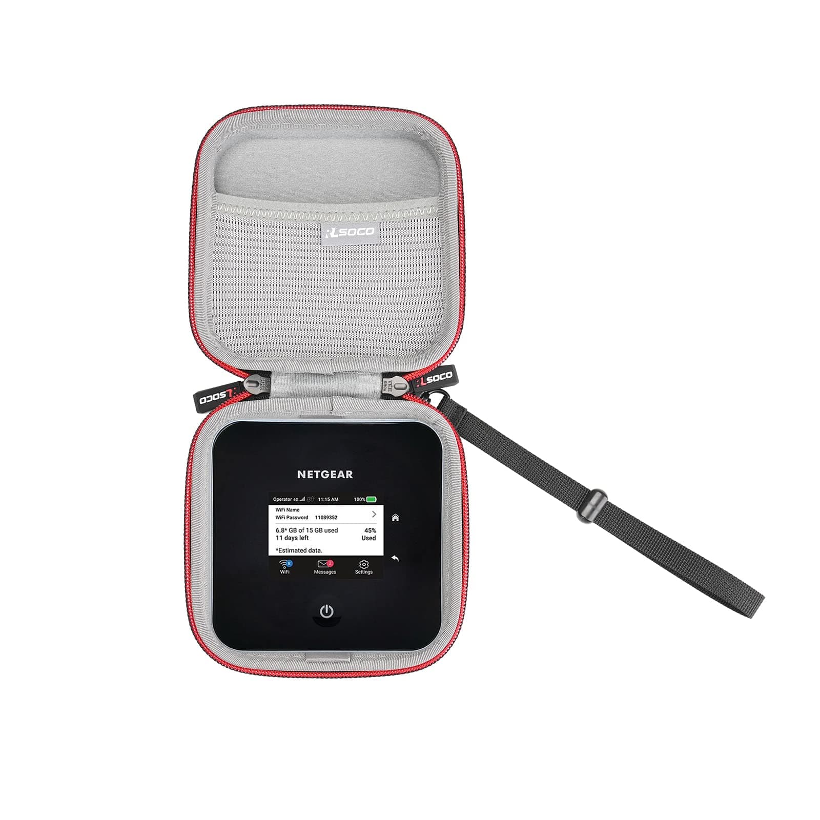 Hard Case for NETGEAR Nighthawk M1 Mobile Hotspot Router (MR1100) and Netgear Nighthawk M2 Mobile Router MR2100,Red