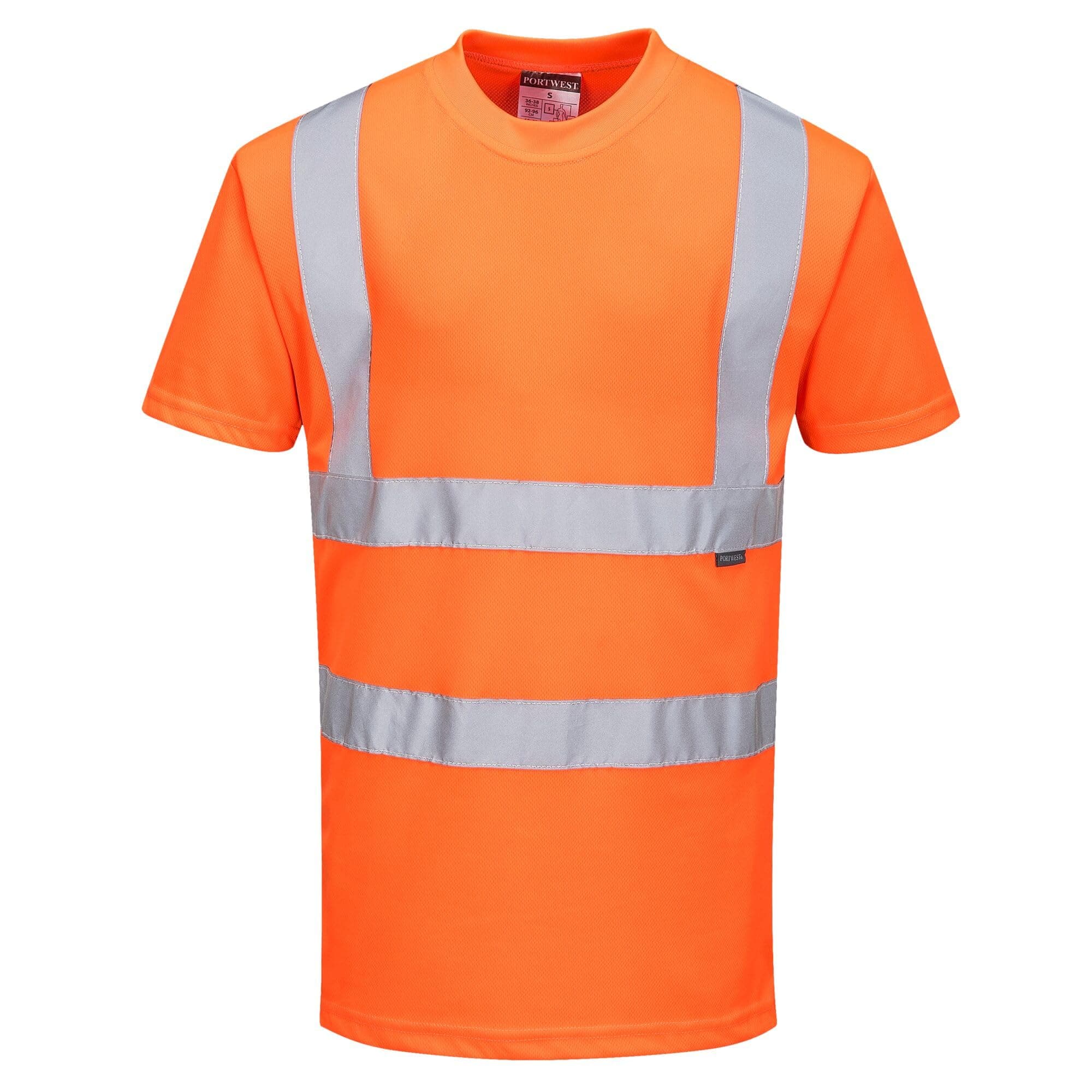 Portwest RT23 Extra Large Hi-Visibility T-Shirt, Orange - Regular