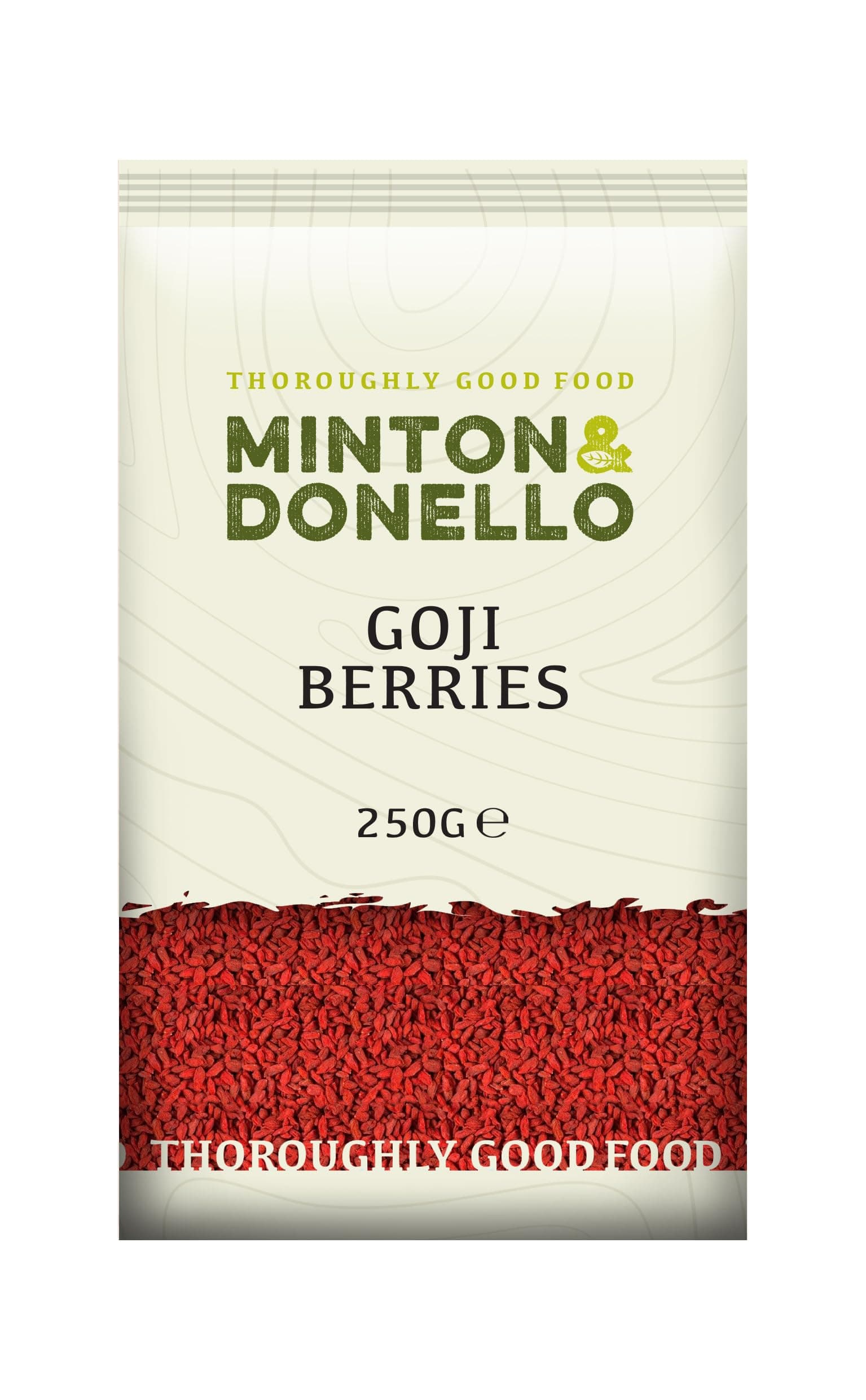 Minton & Donello - Goji Berries, Sweet & Nutritious, Antioxidant-Rich Snack, 250g