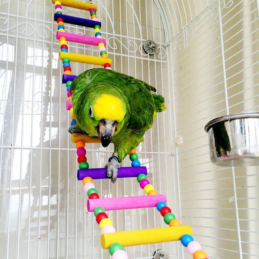 Ladder Bird Toys for Bird Parrot Budgies Cockatiels Parakeet Cage Swing Toys 27 inches