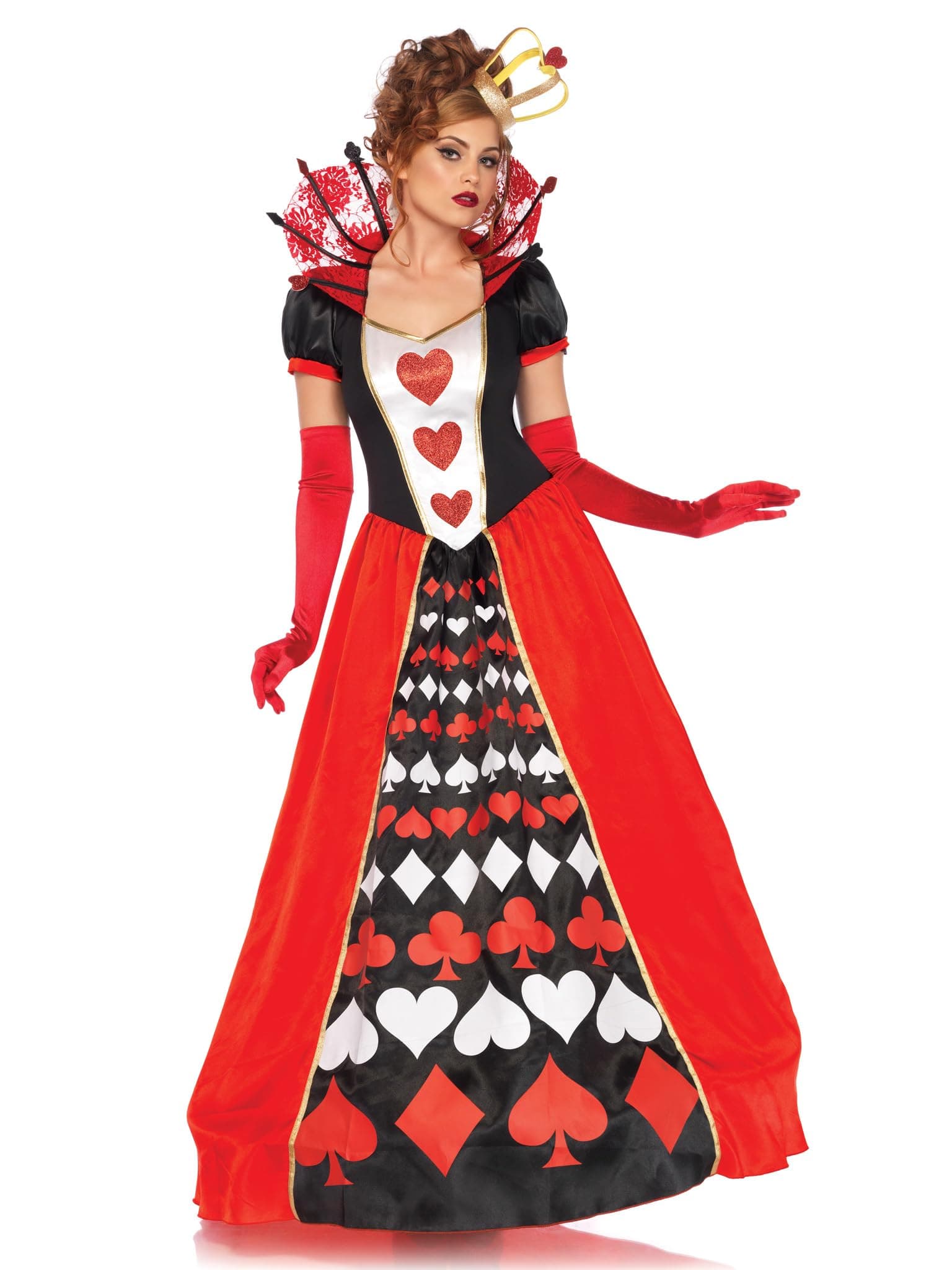 LEG AVENUE Damen Deluxe Queen Of Hearts Kostüme