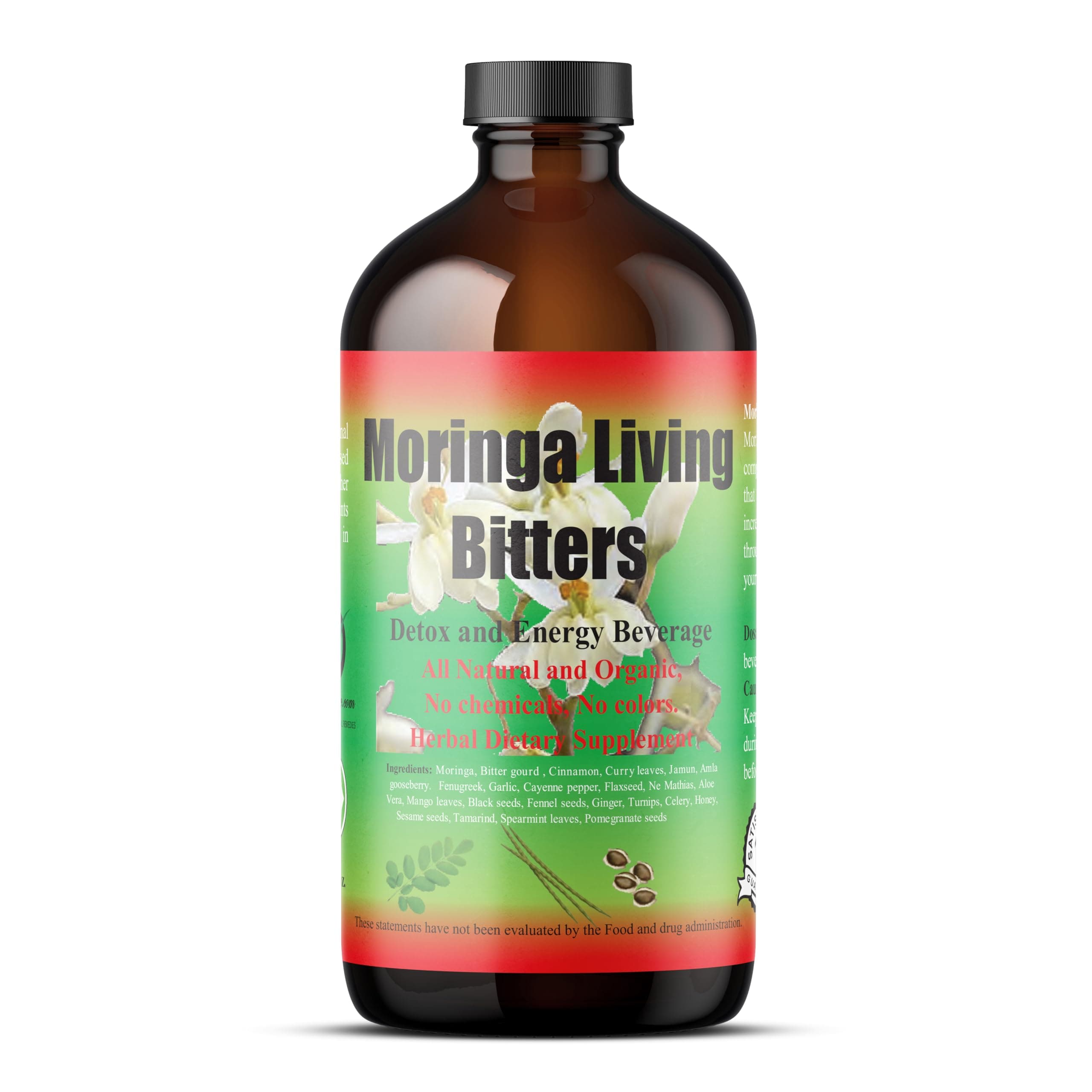 - HERBOGANIC Moringa Living Bitter 16oz