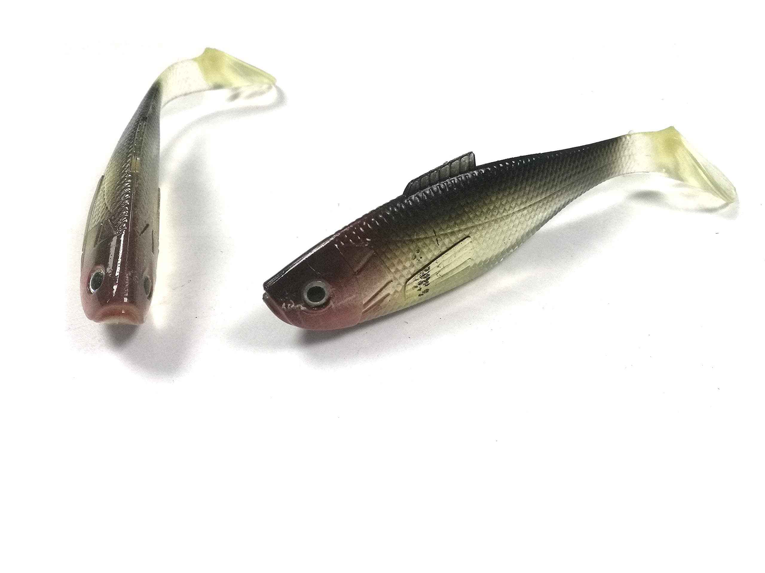 LENPABY 2 PCS Sea Fishing big Soft Plastic Lures Soft Bait Sea Fish Lures Fishing T Tail 18cm 49g