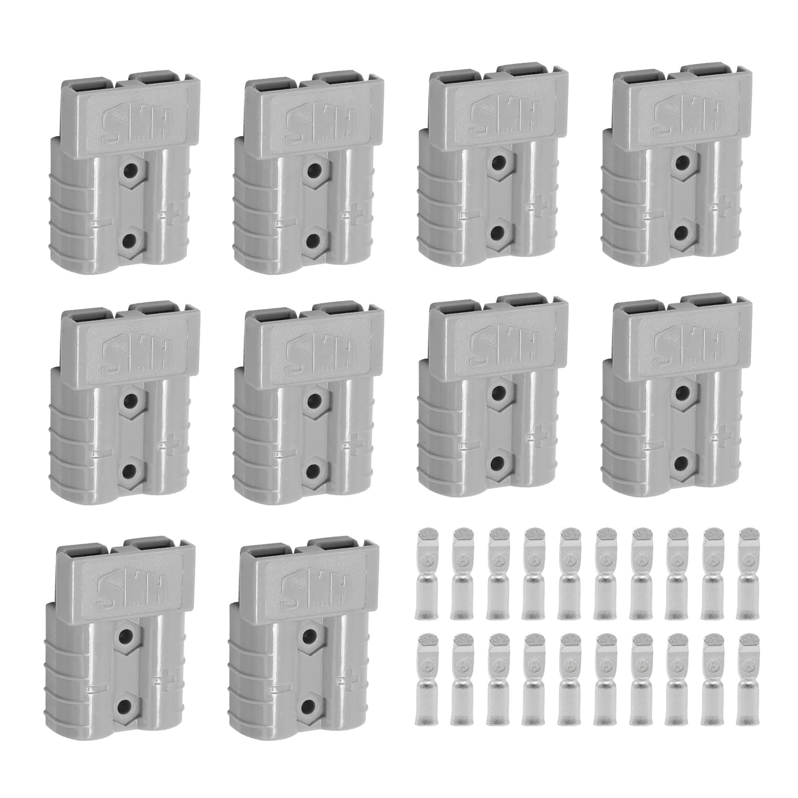 Battery Connector 50Amp 600V Quick Connection Plug Connector for Anderson powerpole 10PCS, EDZ-276