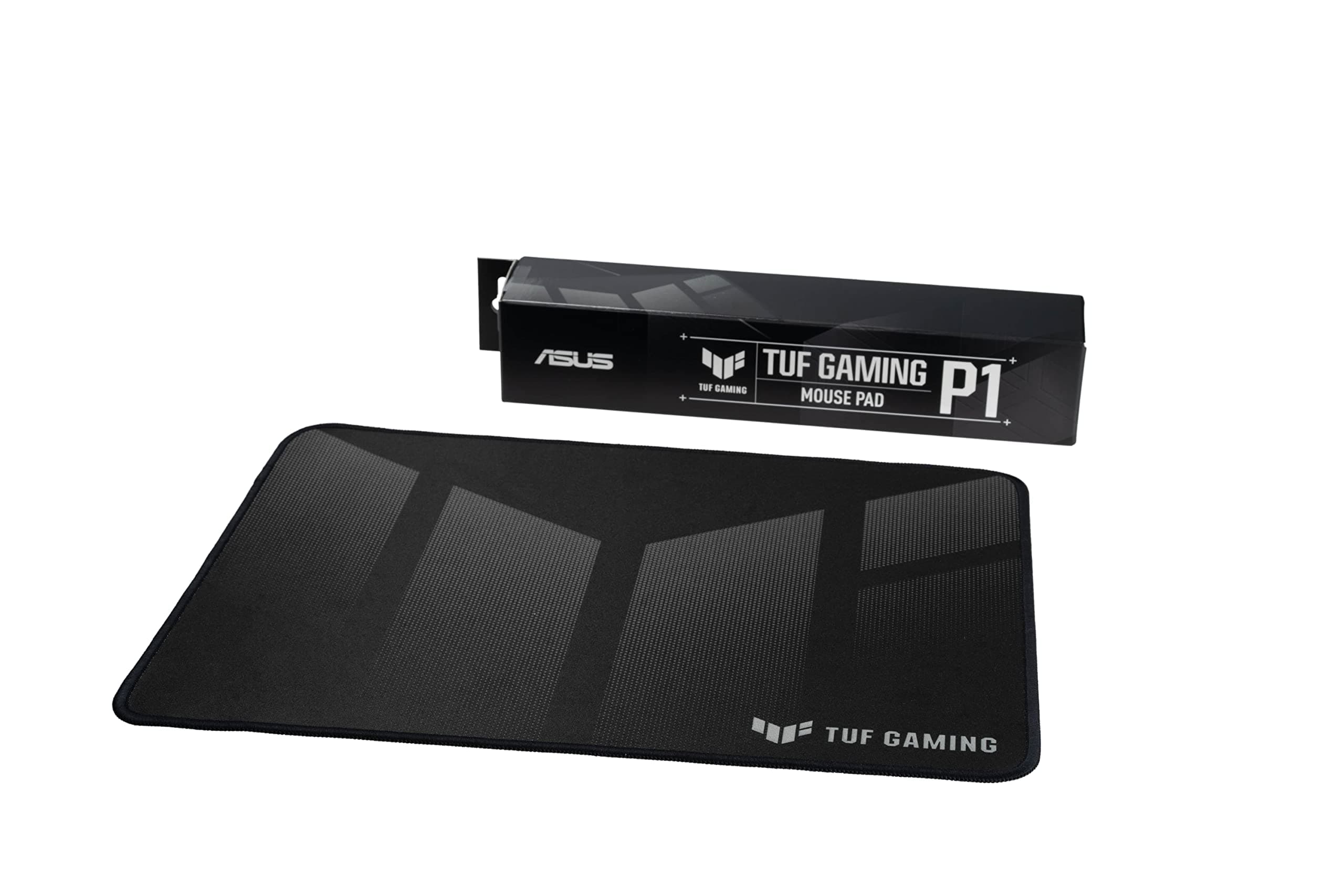 Asus TUF Gaming P1, Portable Gaming Mouse pad - Nano-Coated, Water-Resistant Surface, Durable Anti-Fray Stitching, Non-Slip Rubber Base - Black