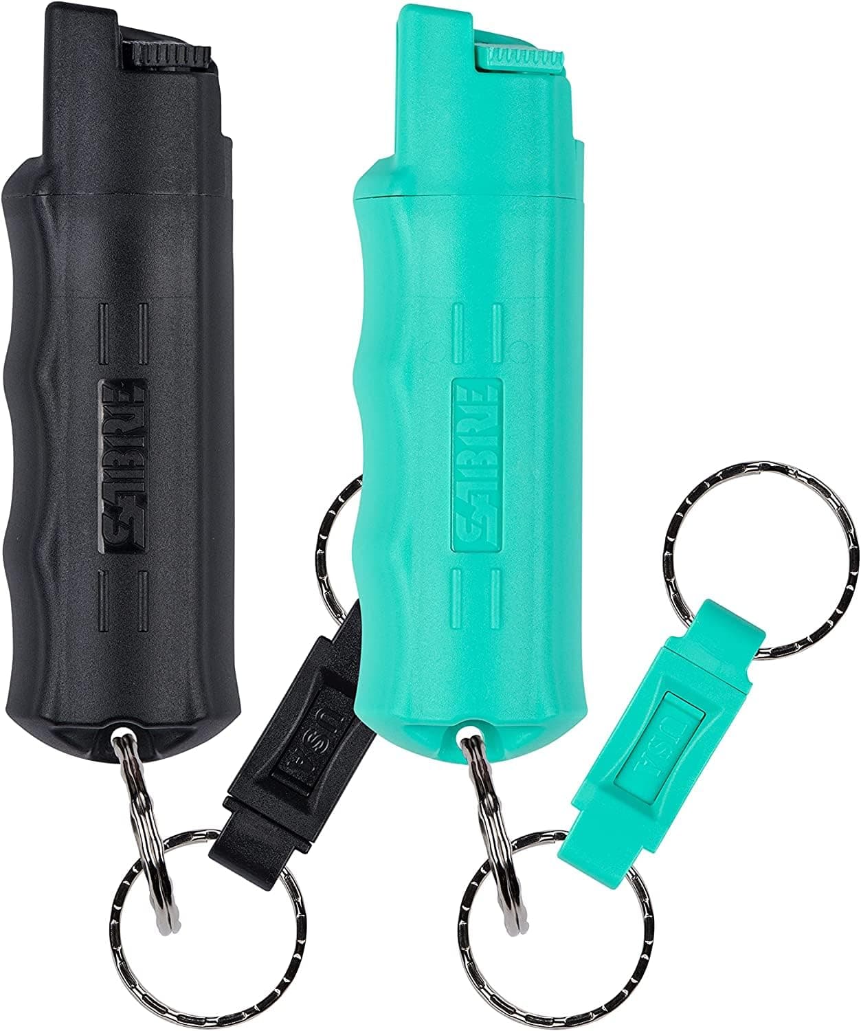 Pepper Spray - Quick Release Keychain for Easy Carry & Fast Access, Max Police Strength Self Defense OC Spray With UV Dye, 10 Sec. Spray Time, Finger Grip - Faster Aim, 0.54 fl oz, Secure Safety
