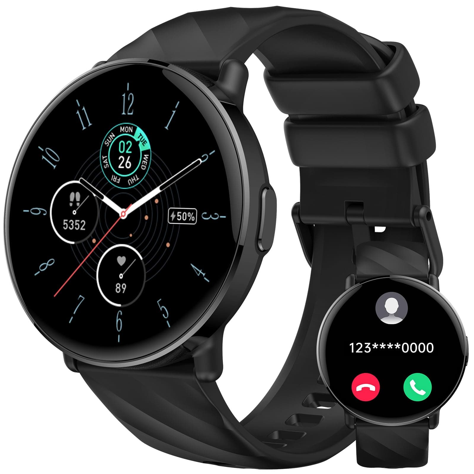 Smart Watch for Men Women with Call Text Reminder, Smartwatch 1.39" Touch Screen, Fitness Watch with Heart Rate/Sleep/Calories/Steps Monitor, 112+ Sport Mode, IP68 Waterproof Activity Trackers