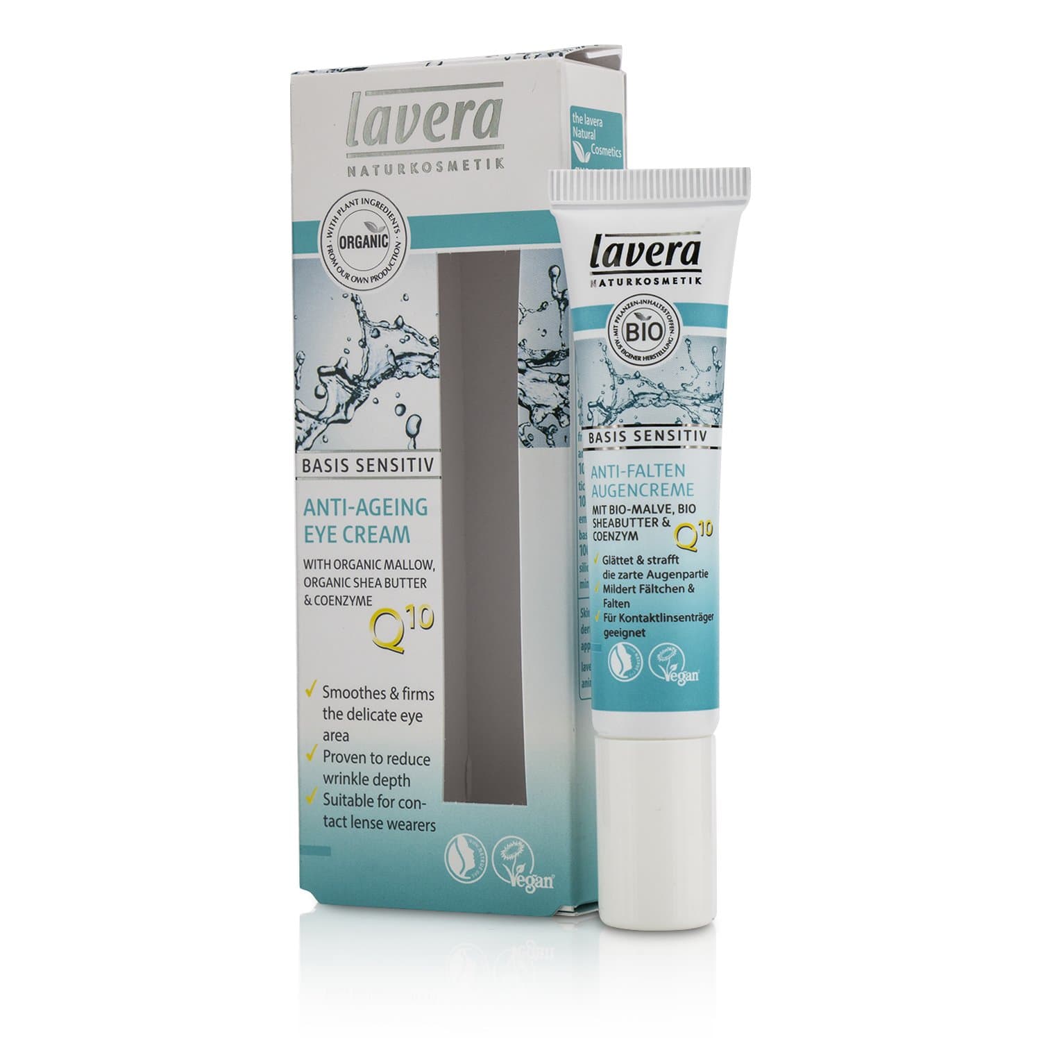 Lavera Basis Sensitiv Anti-Ageing Eye Cream, 0.5 Ounce