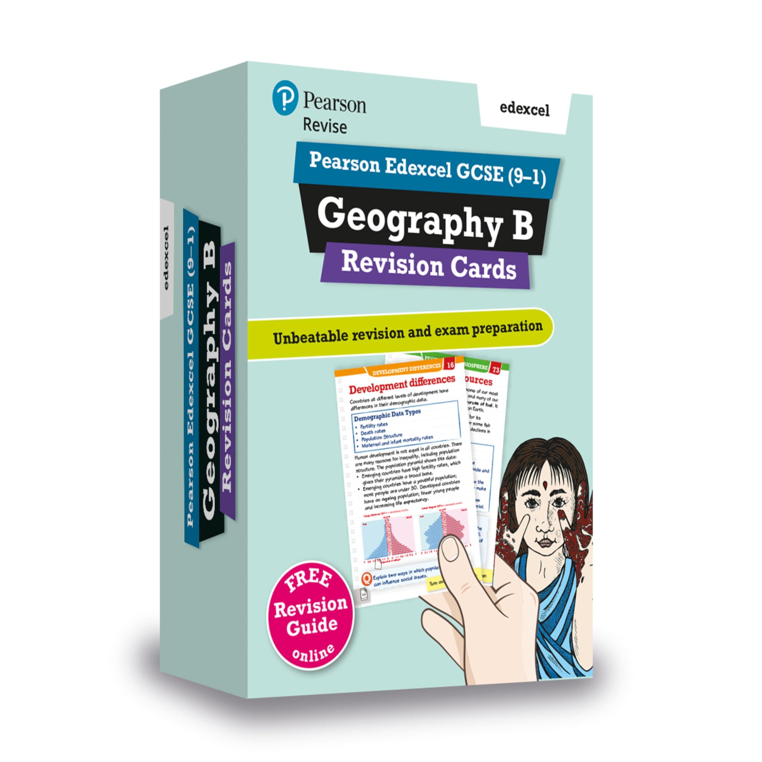 Pearson Education Limited REVISE Edexcel GCSE (9-1) Geography B Revision Cards: for home learning, 2022 and 2023 assessments and exams