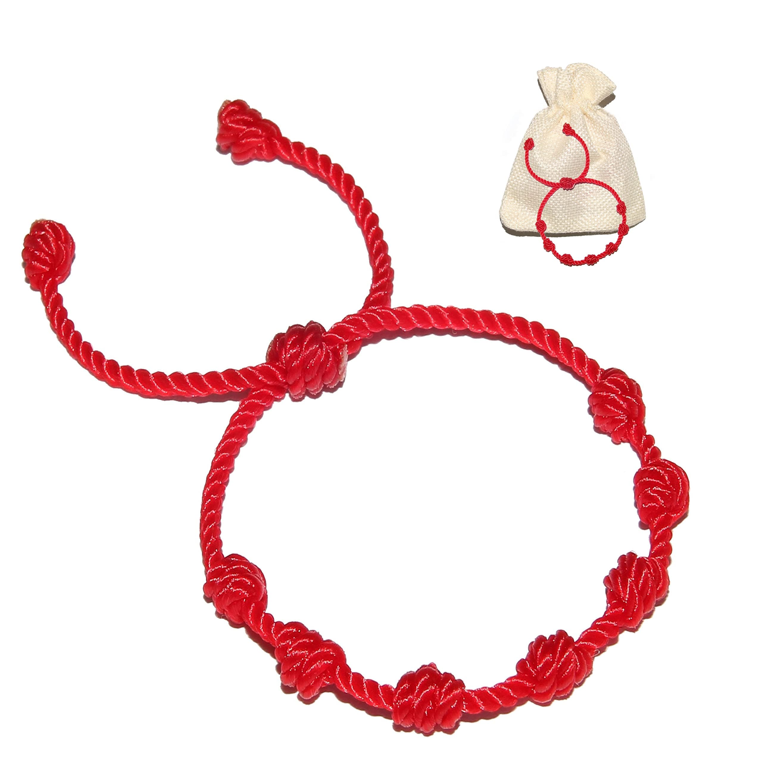 PHITECUSRed Bracelet for Babies, Baby Girl and Baby boy. Protection Amulet for Children. String for Good Luck and The Evil Eye. Infant Bracelet for Newborn and Kids