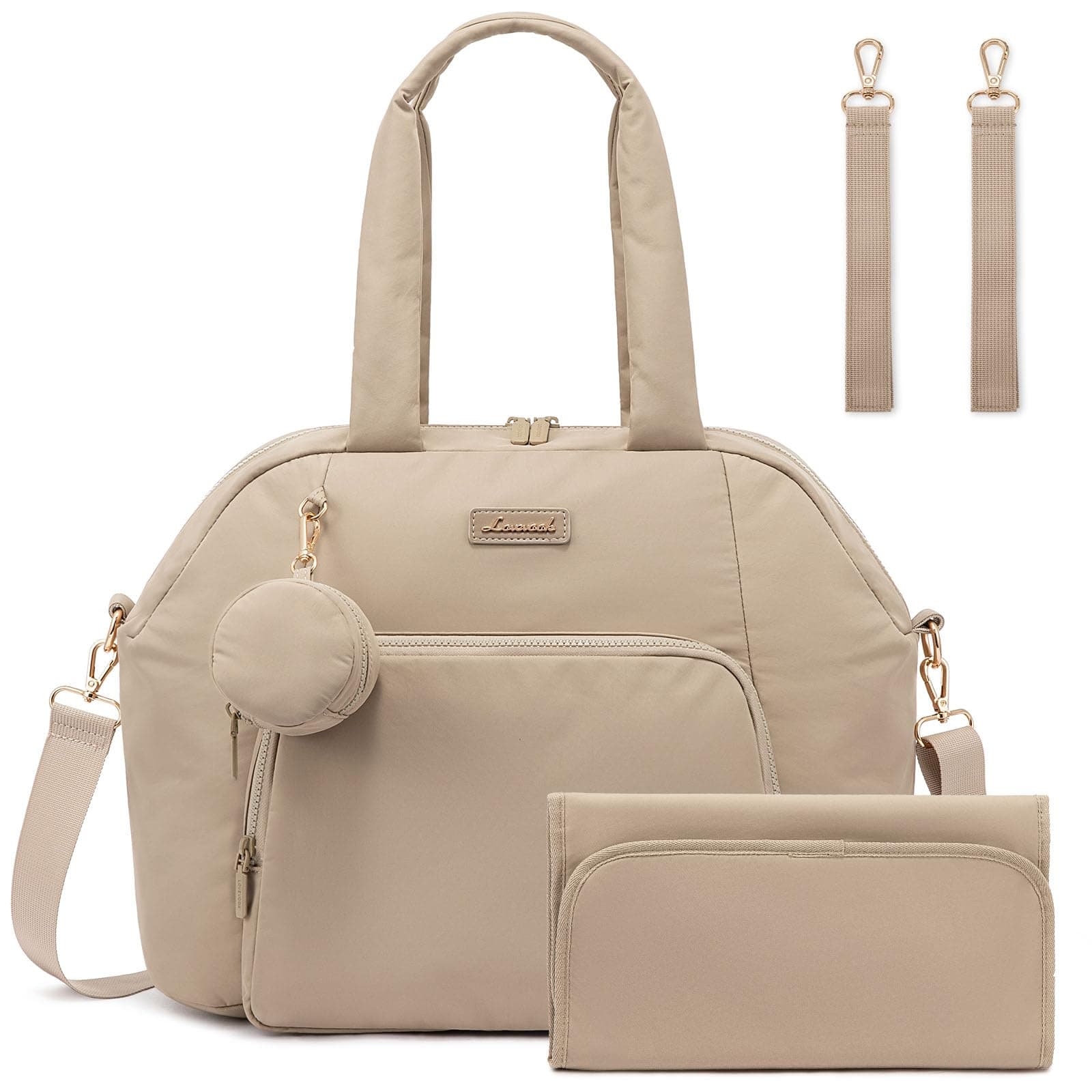 LOVEVOOK Diaper Bag Tote with Pacifier Case and Changing Pad