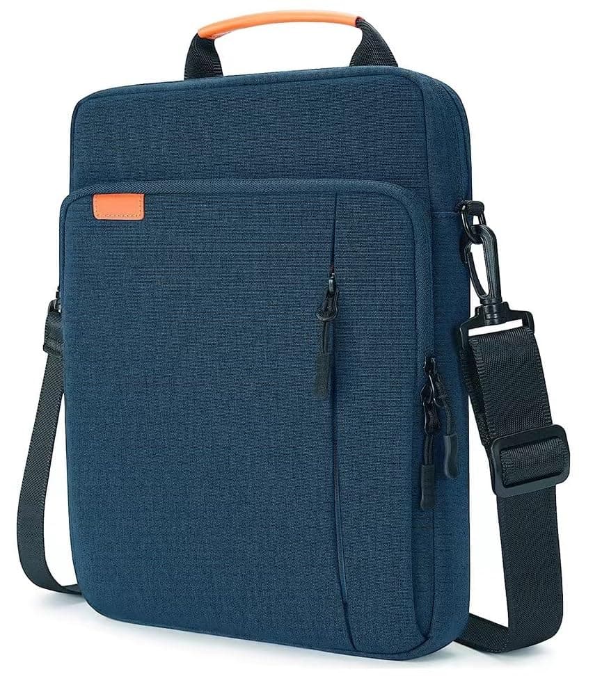 ProElite Polyster Tablet Sleeve Bag 13.3 inch for Samsung Galaxy Tab S9 FE+/S7/S8 Plus/S9 Plus/S7 FE 12.4", Apple iPad Pro 12.9", MacBook Air/Pro Retina, Microsoft Surface Pro 4/5/6/7/8/9, Blue