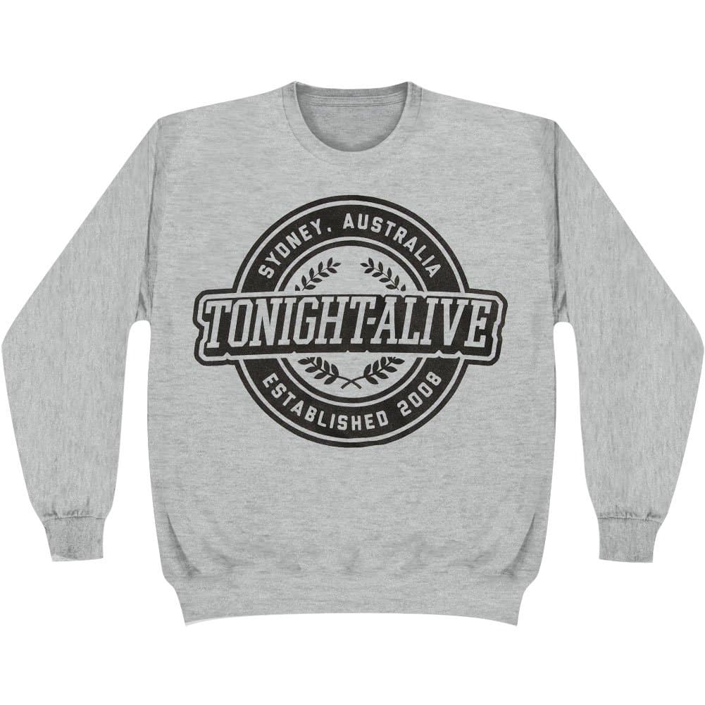 Tonight Alive Men's Crest Sweatshirt XX-Large Grey