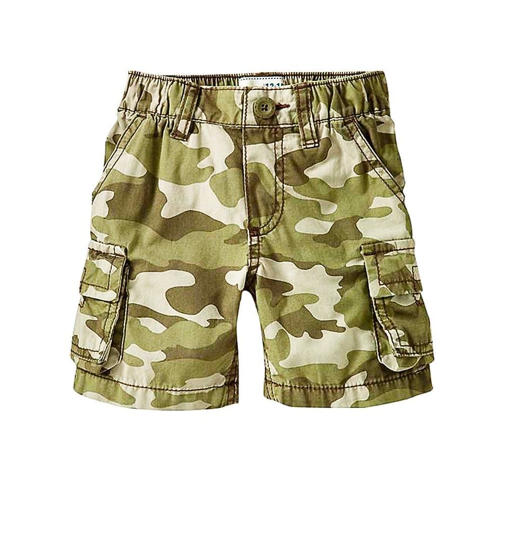 Athletica Baby Toddler Boys Camo Print Cargo Shorts - Green (Size: 2T)